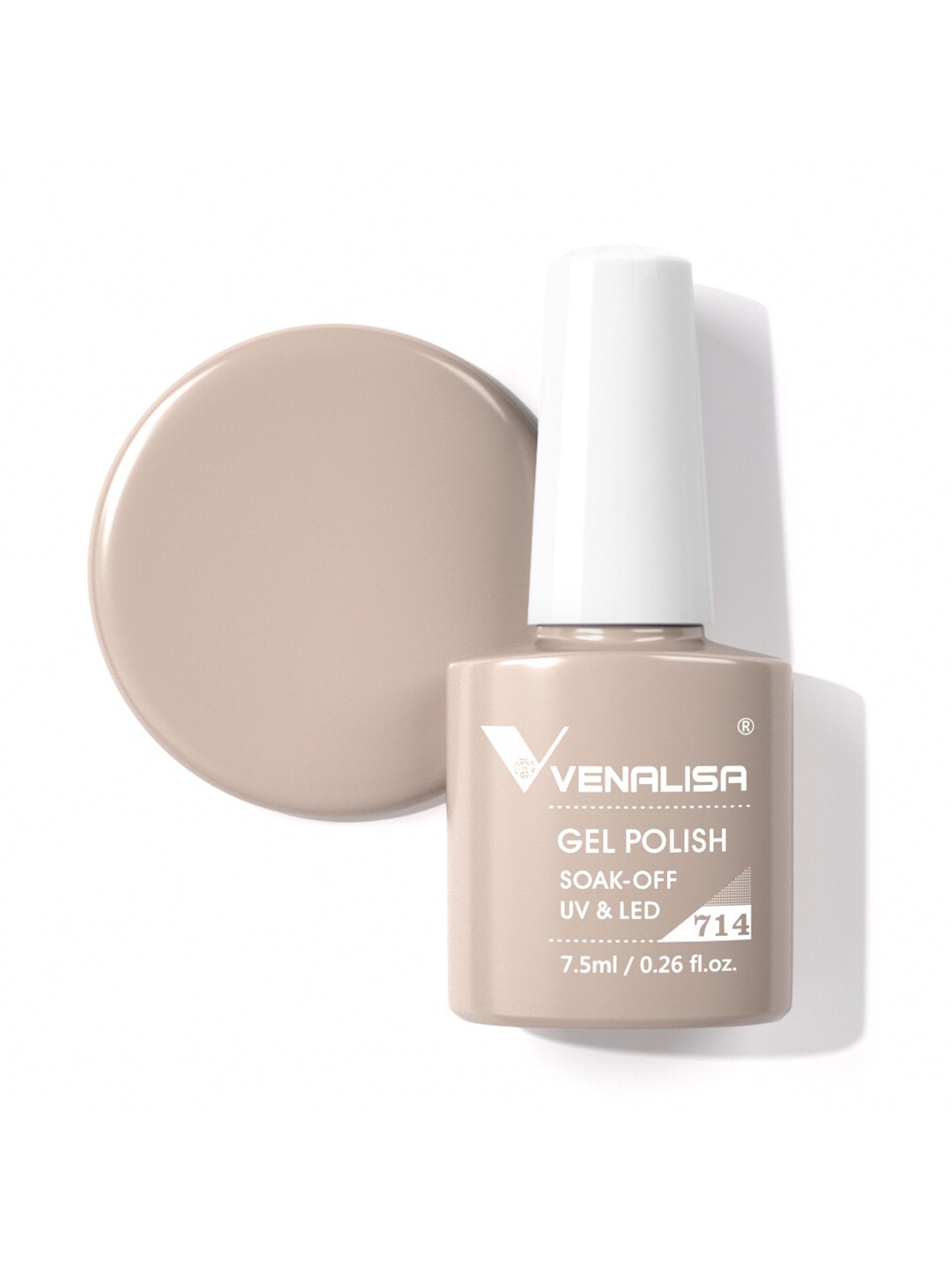 

VENALISA Gel Polish Soak Off UV & LED Nail Polish 7.5 ml - VIP4-714, Nude