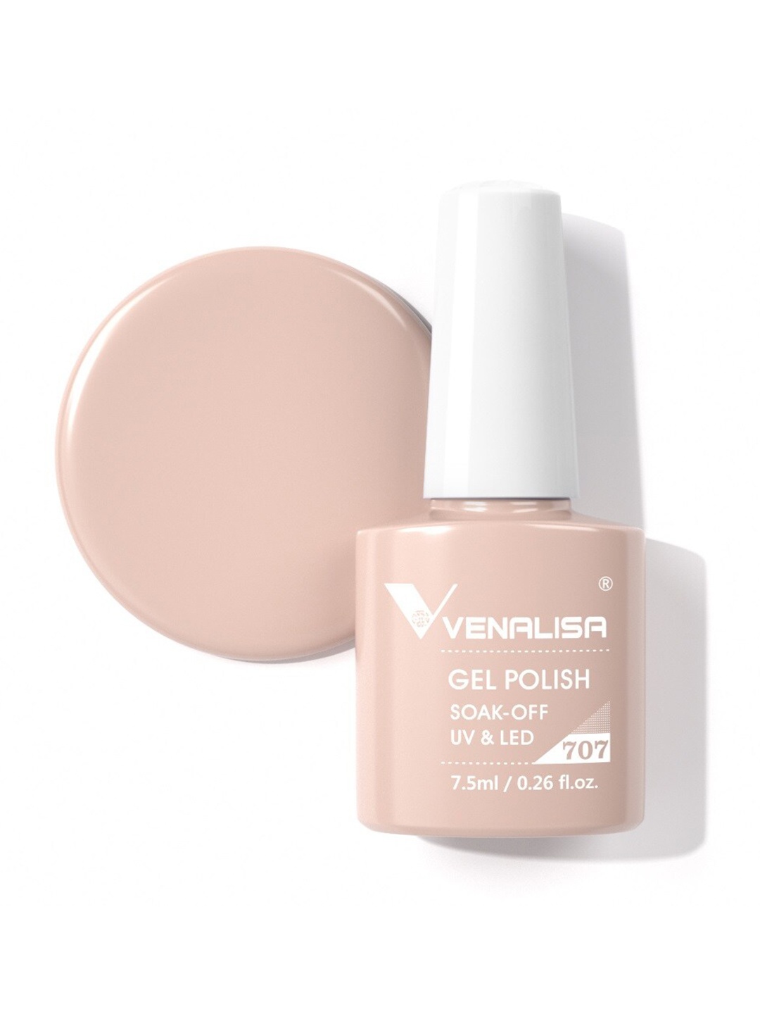 

VENALISA Gel Polish Soak Off UV & LED Nail Polish 7.5 ml - VIP4-707, Nude