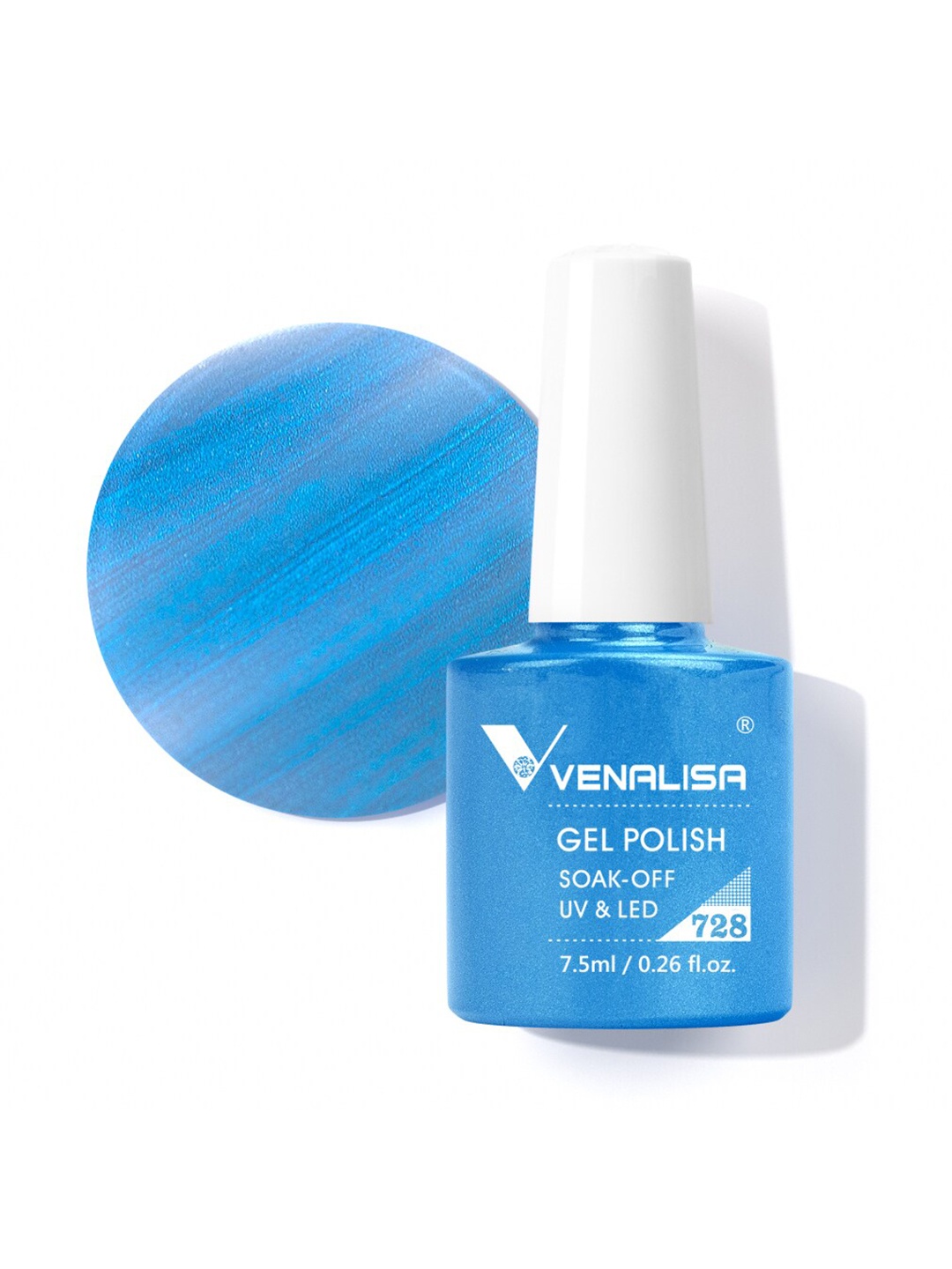 

VENALISA Gel Polish Soak Off UV & LED Nail Polish 7.5 ml - VIP4-728, Blue