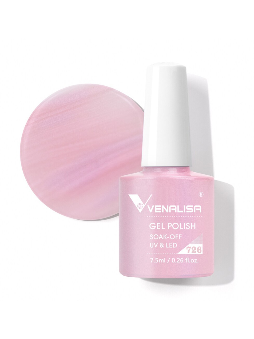 

VENALISA Gel Polish Soak Off UV & LED Nail Polish 7.5 ml - VIP4-726, Pink