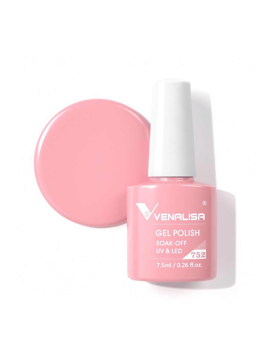 

VENALISA Gel Polish Soak Off UV & LED Nail Polish 7.5 ml - VIP4-752, Pink