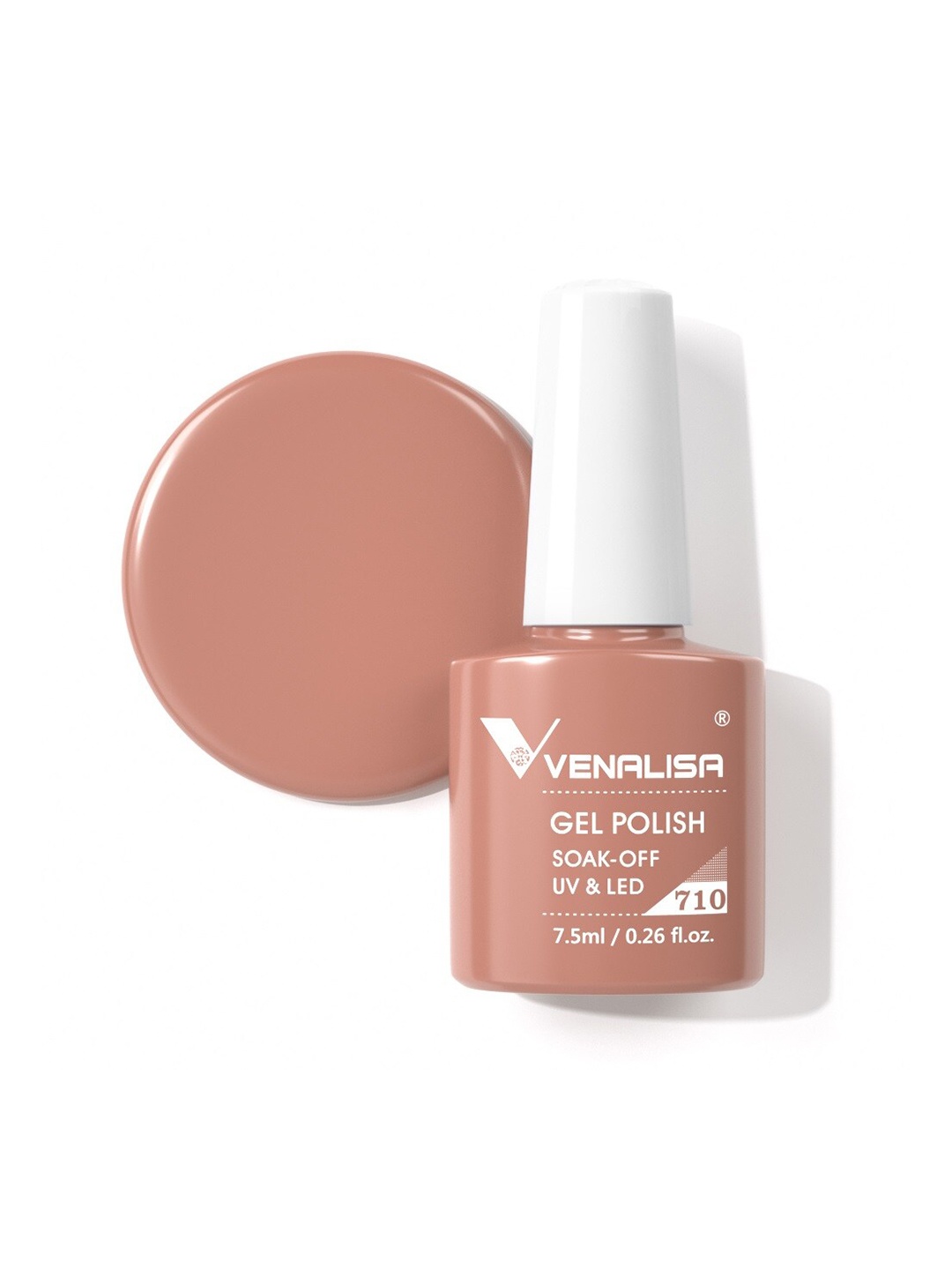 

VENALISA Gel Polish Soak Off UV & LED Nail Polish 7.5 ml - VIP4-710, Brown