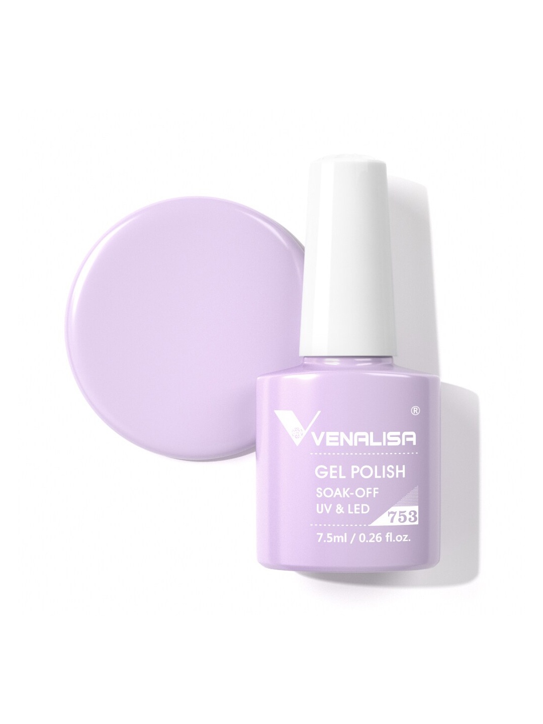 

VENALISA Gel Polish Soak Off UV & LED Nail Polish 7.5 ml - VIP4-753, Lavender