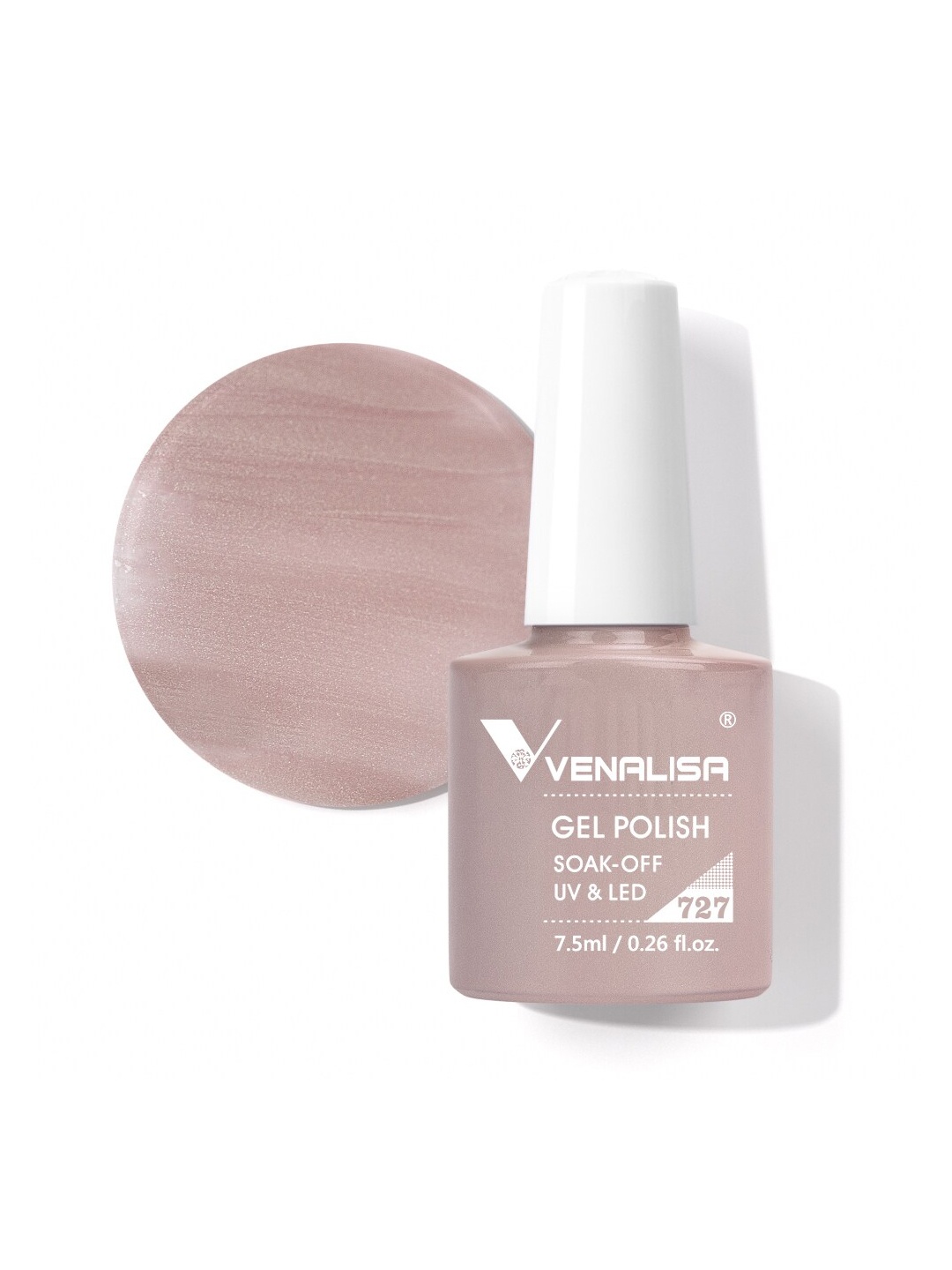 

VENALISA Gel Polish Soak Off UV & LED Nail Polish 7.5 ml - VIP4-727, Brown