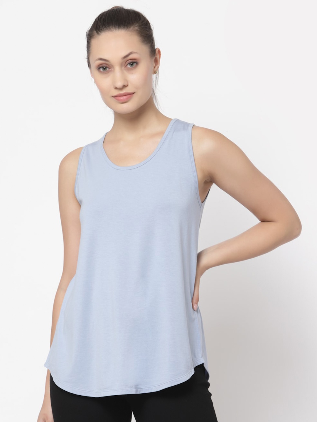 

YOONOY Women Blue Tank Top