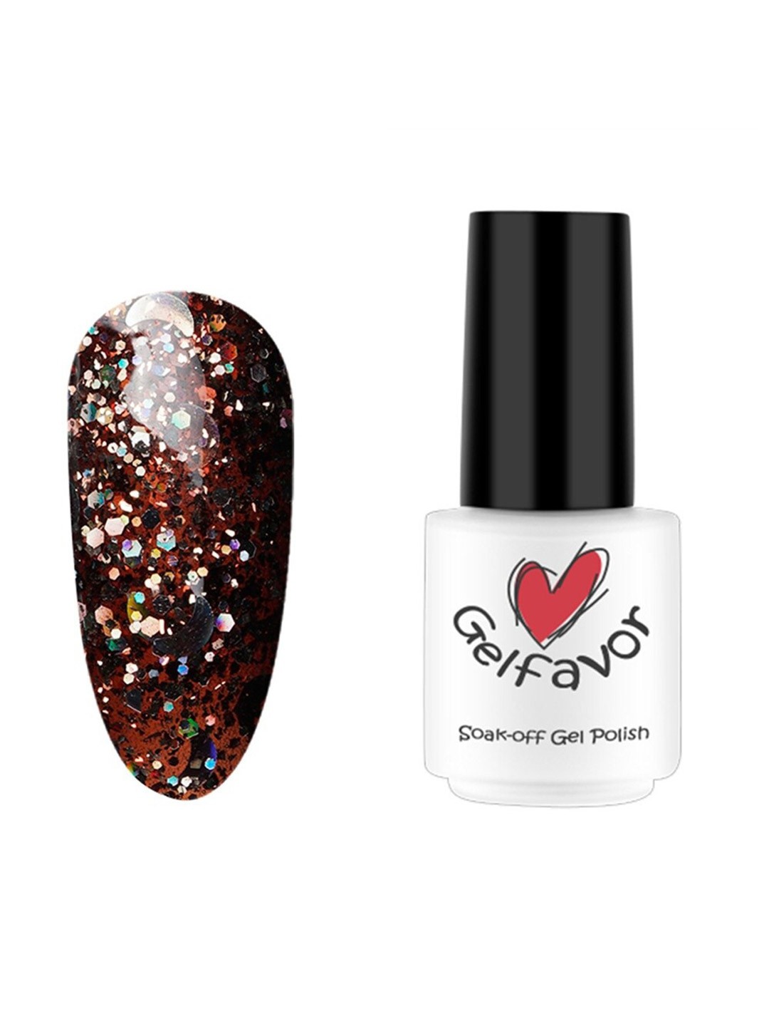 

Gelfavor Pure Color Soak-Off UV LED Long-Lasting Nail Lacquer 7 ml - GF-S12, Black