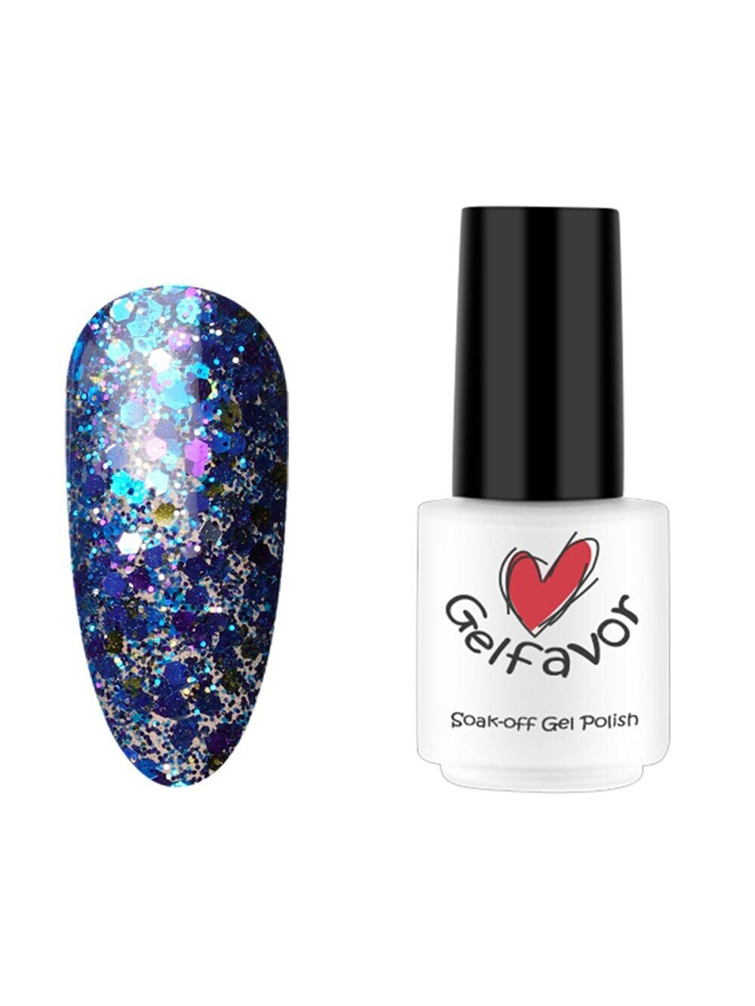 

Gelfavor Pure Color Soak-Off UV LED Long-Lasting Nail Lacquer 7 ml - GF-W24, Blue