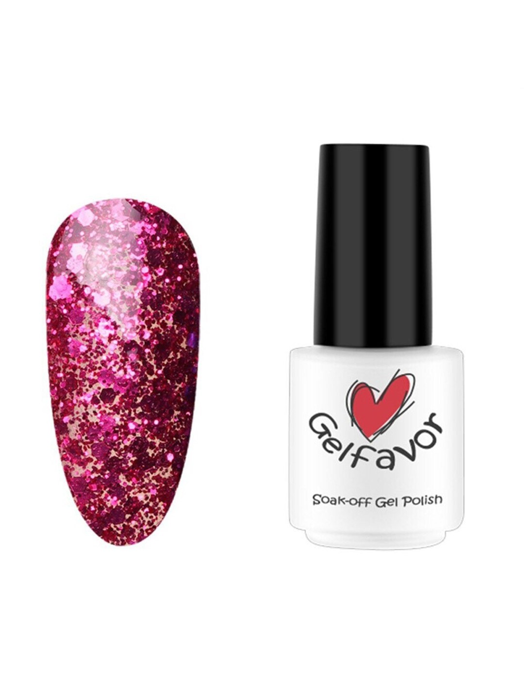 

Gelfavor Pure Color Soak-Off Gel Nail Polish - W04, Pink