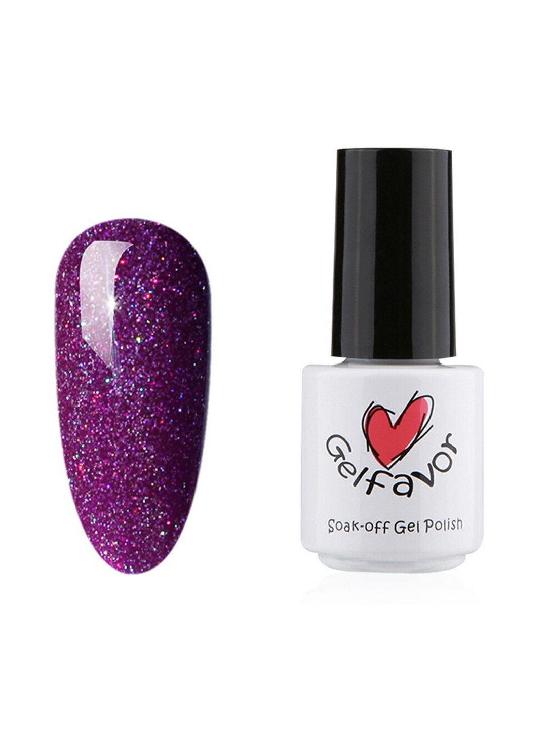 

Gelfavor Pure Color Soak-Off Gel Nail Polish - R21, Purple