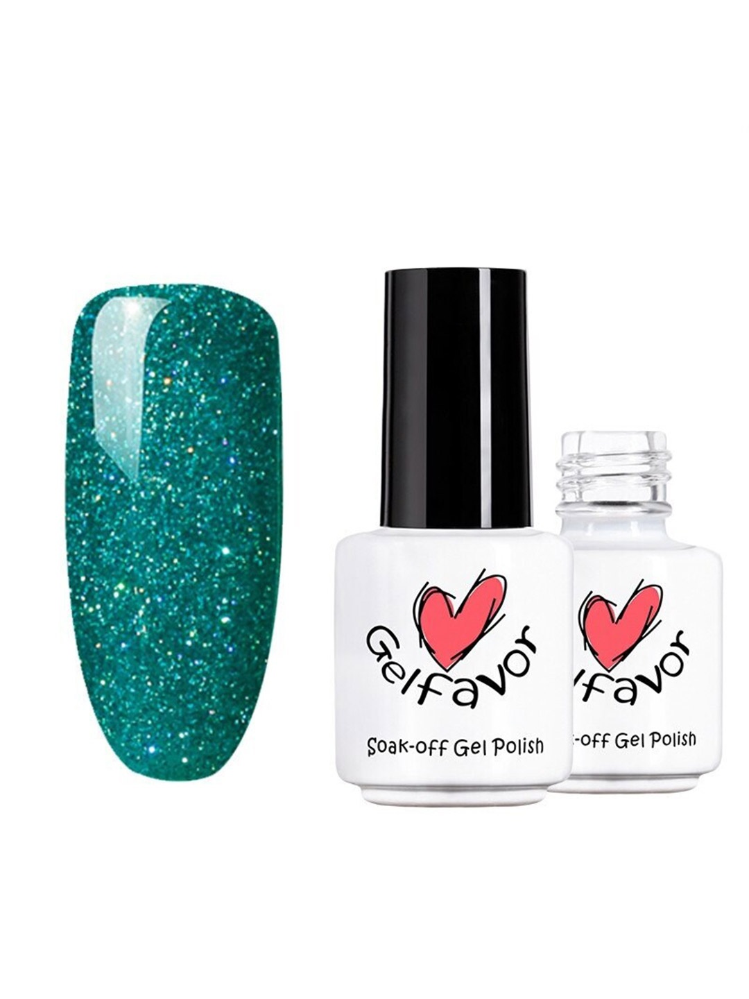 

Gelfavor Pure Color Soak-Off Gel Nail Polish - R15, Teal