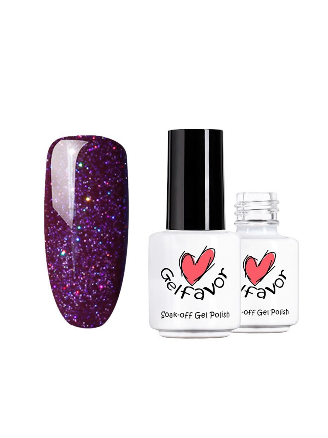 

Gelfavor Pure Color Soak-Off Gel Nail Polish - R23, Purple