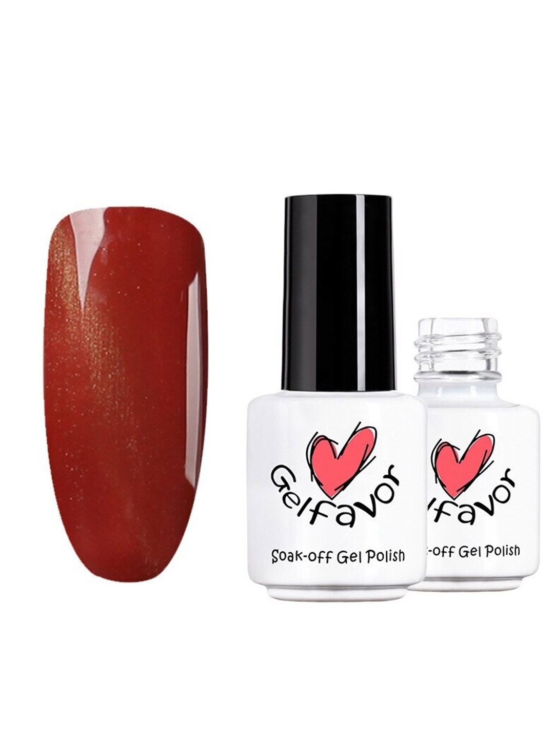 

Gelfavor Pure Color Soak-Off Gel Nail Polish - C04, Brown