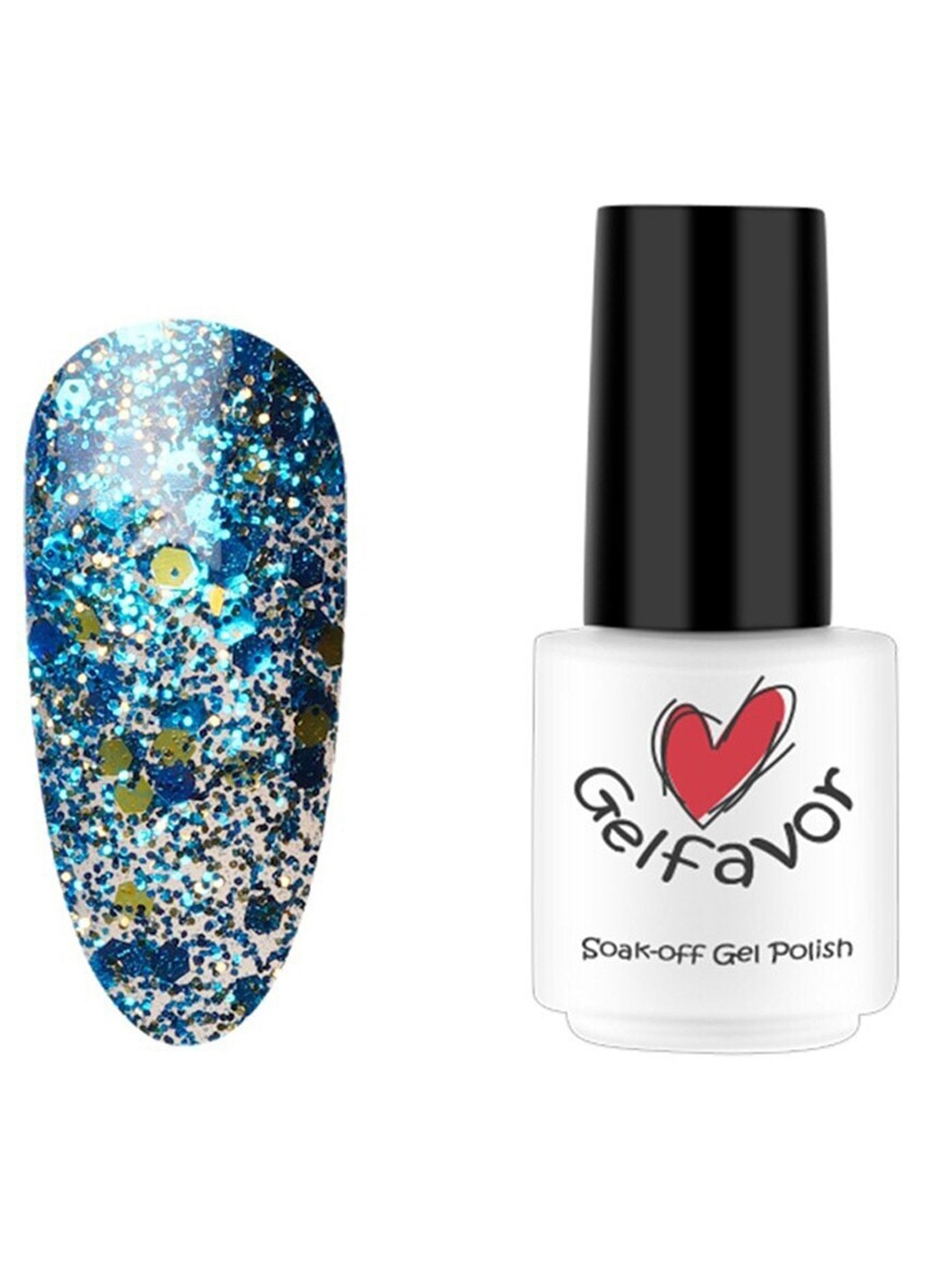 

Gelfavor Pure Color Soak-Off Gel Nail Polish - W28, Blue