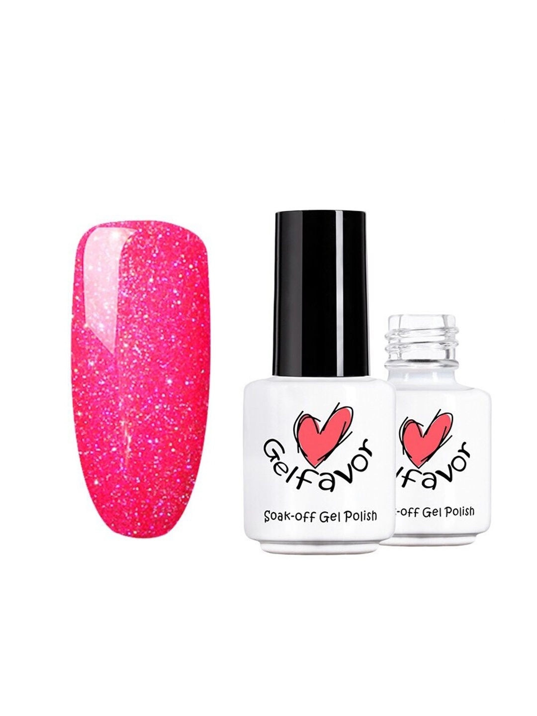 

Gelfavor Pure Color Soak-Off UV LED Long-Lasting Gel Nail Polish - R07, Pink