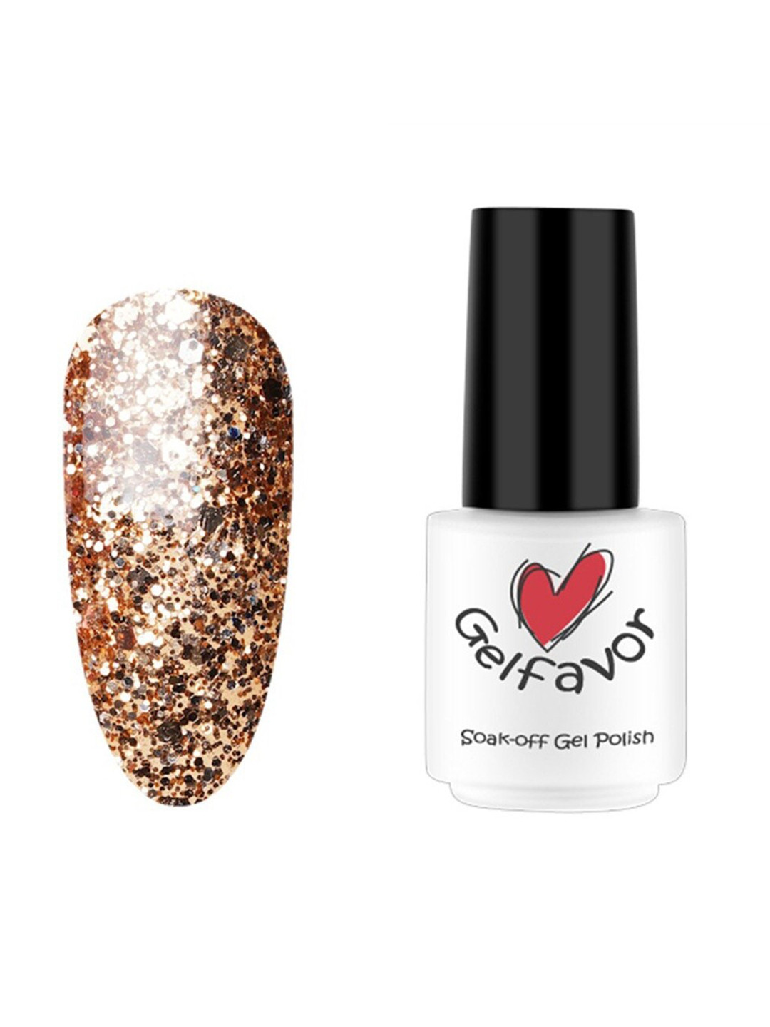 

Gelfavor Pure Color Soak-Off UV LED Long-Lasting Gel Nail Polish - W11, Copper