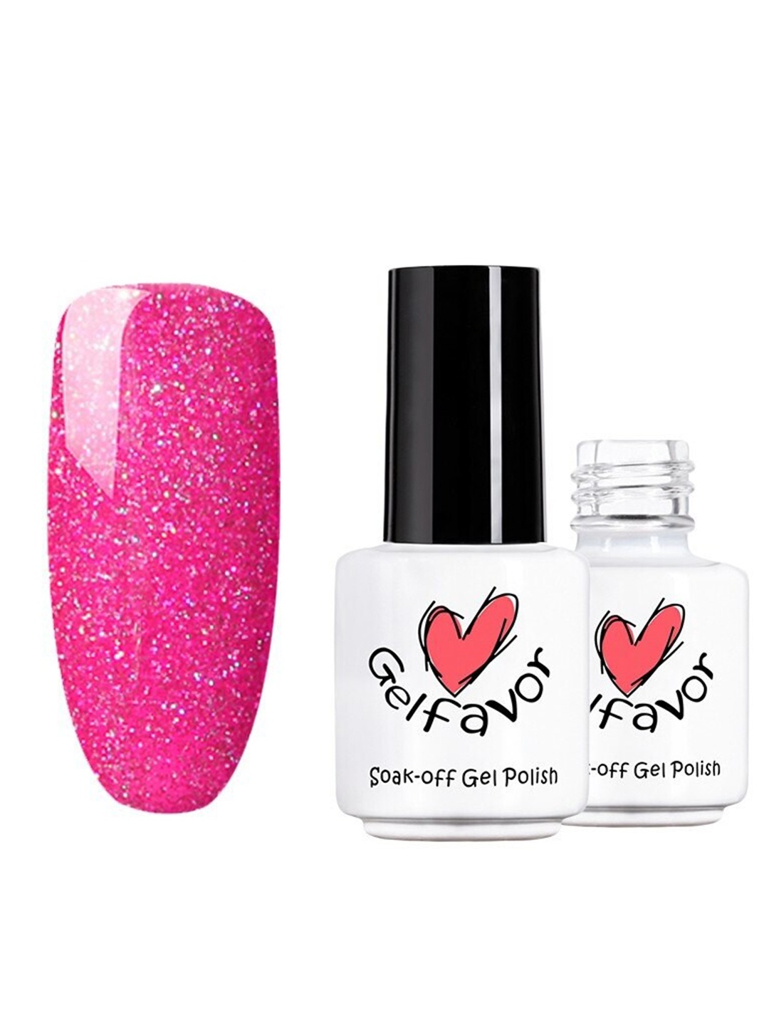 

Gelfavor Pure Color Soak-Off UV LED Long-Lasting Gel Nail Polish - R08, Pink