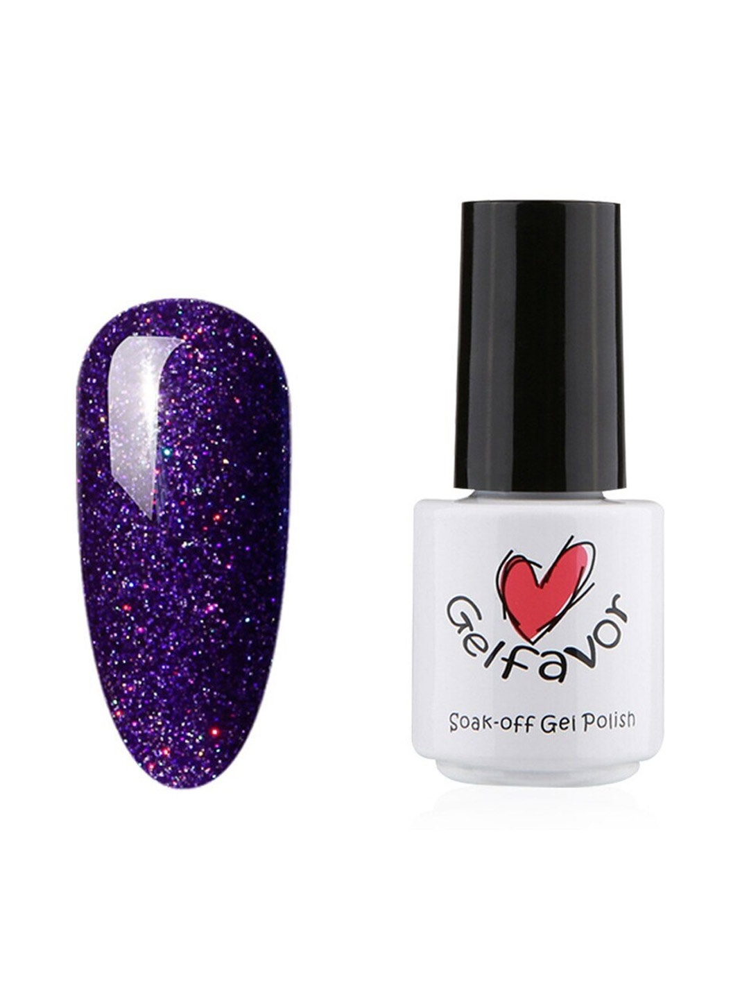 

Gelfavor Pure Color Soak-Off UV LED Long-Lasting Gel Nail Polish - R25, Purple