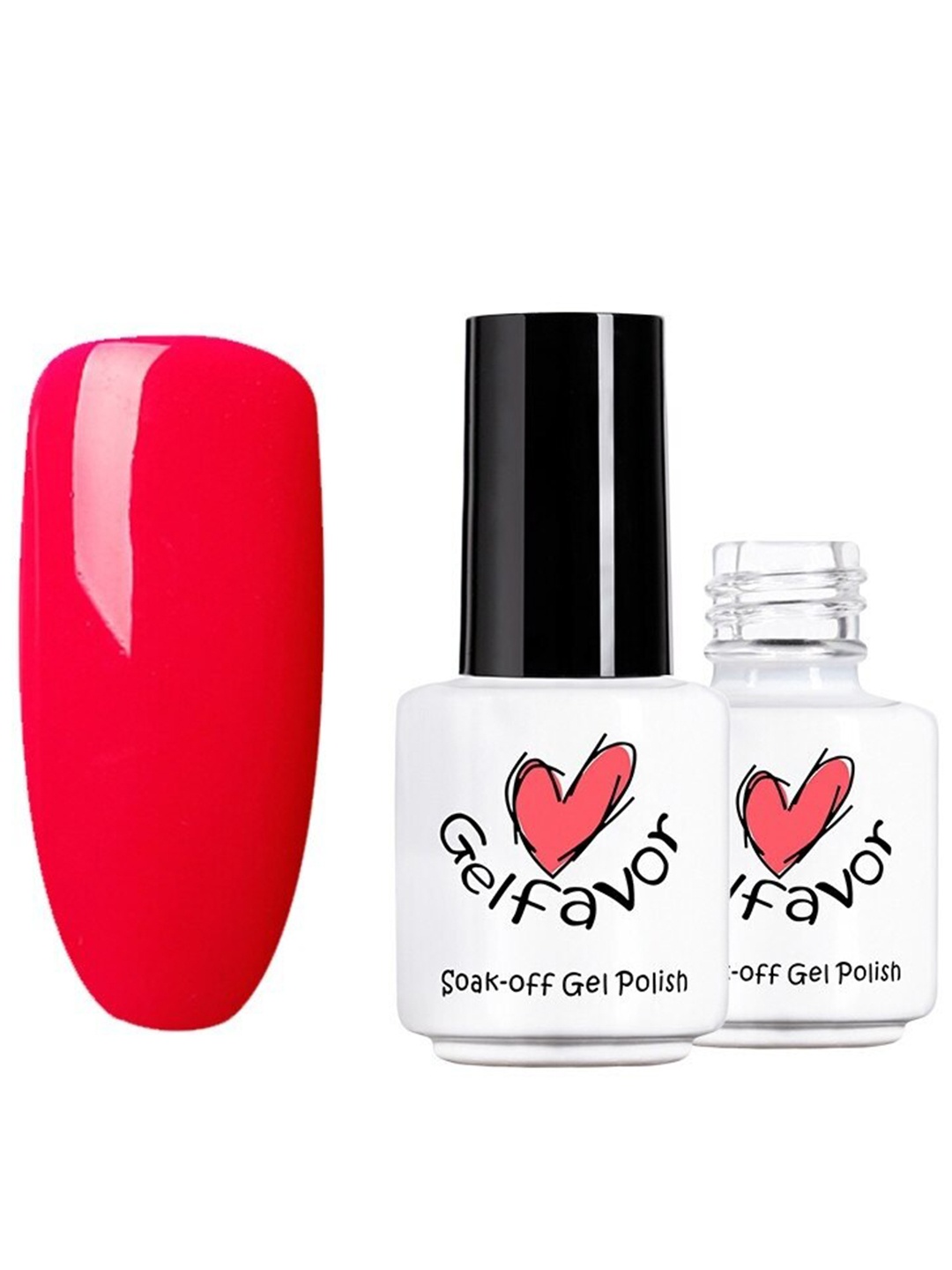 

Gelfavor Pure Color Soak-Off UV LED Long-Lasting Gel Nail Polish - Shade 1477, Red