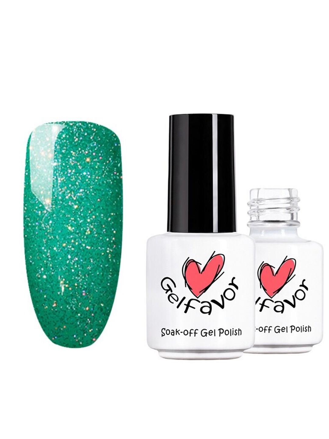 

Gelfavor Pure Color Soak-Off UV LED Long-Lasting Gel Nail Polish - R13, Green
