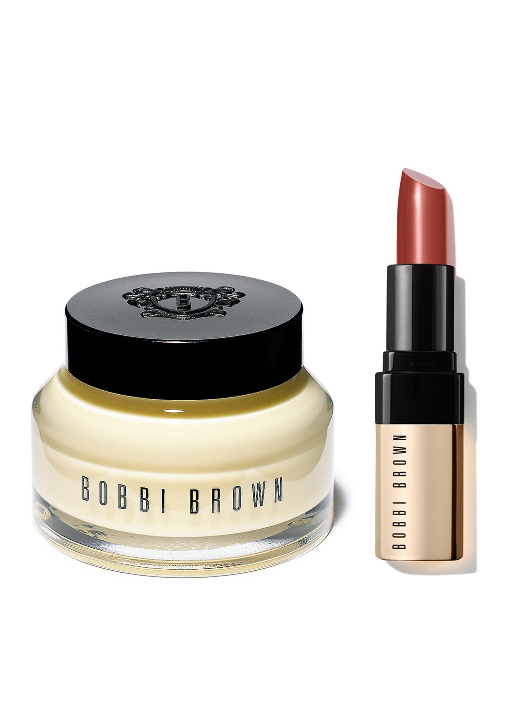 

Bobbi Brown Set of Vitamin Enriched Skin Face Base & Luxe Lip Color - Claret, Cream