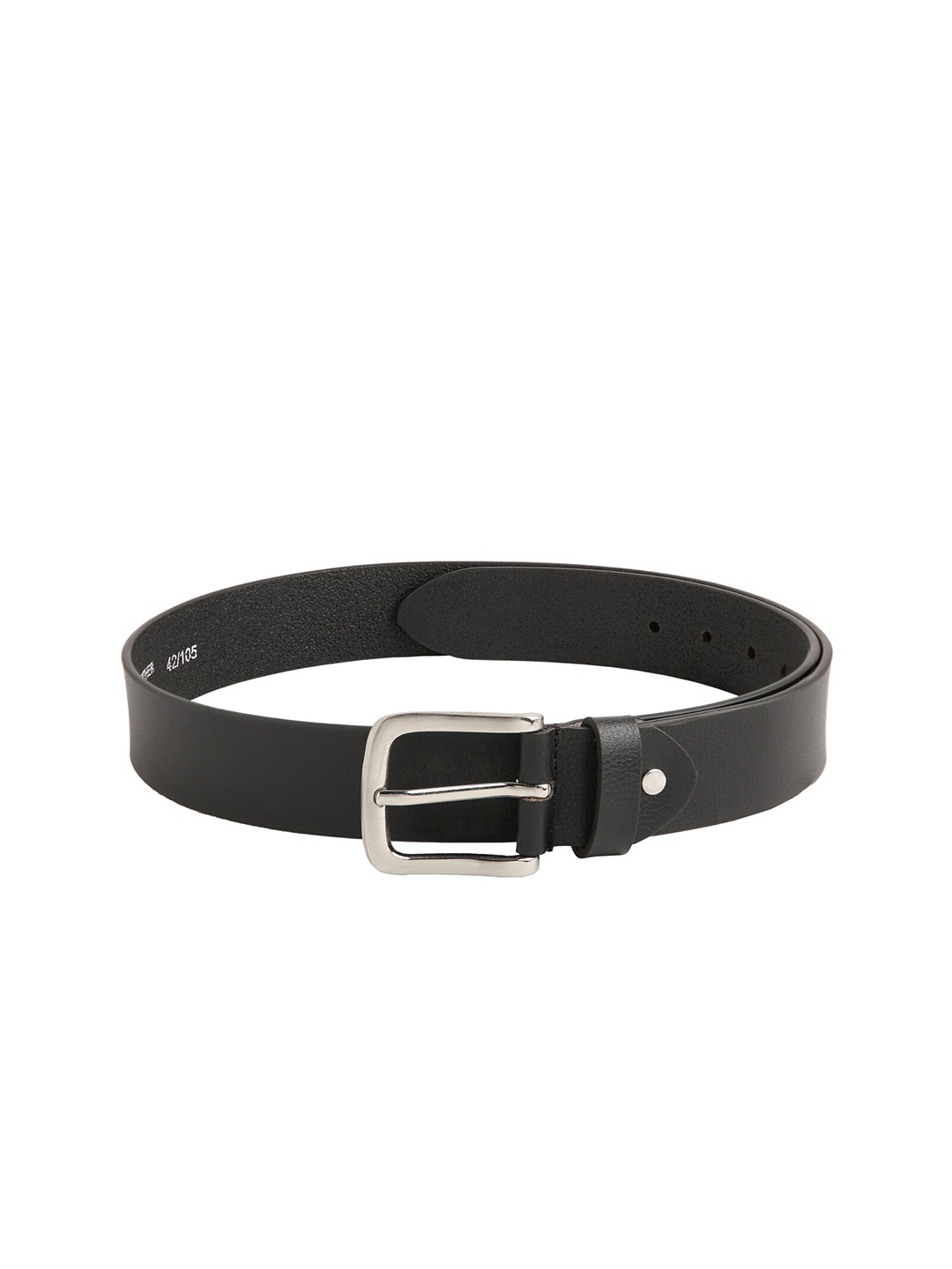 

CRUSSET Men Black Leather Belt