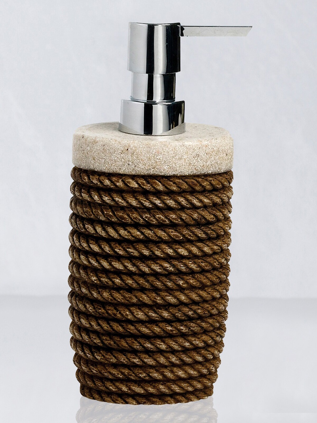 

OBSESSIONS Sandstone Brown Polyresin Soap & Lotion Dispenser