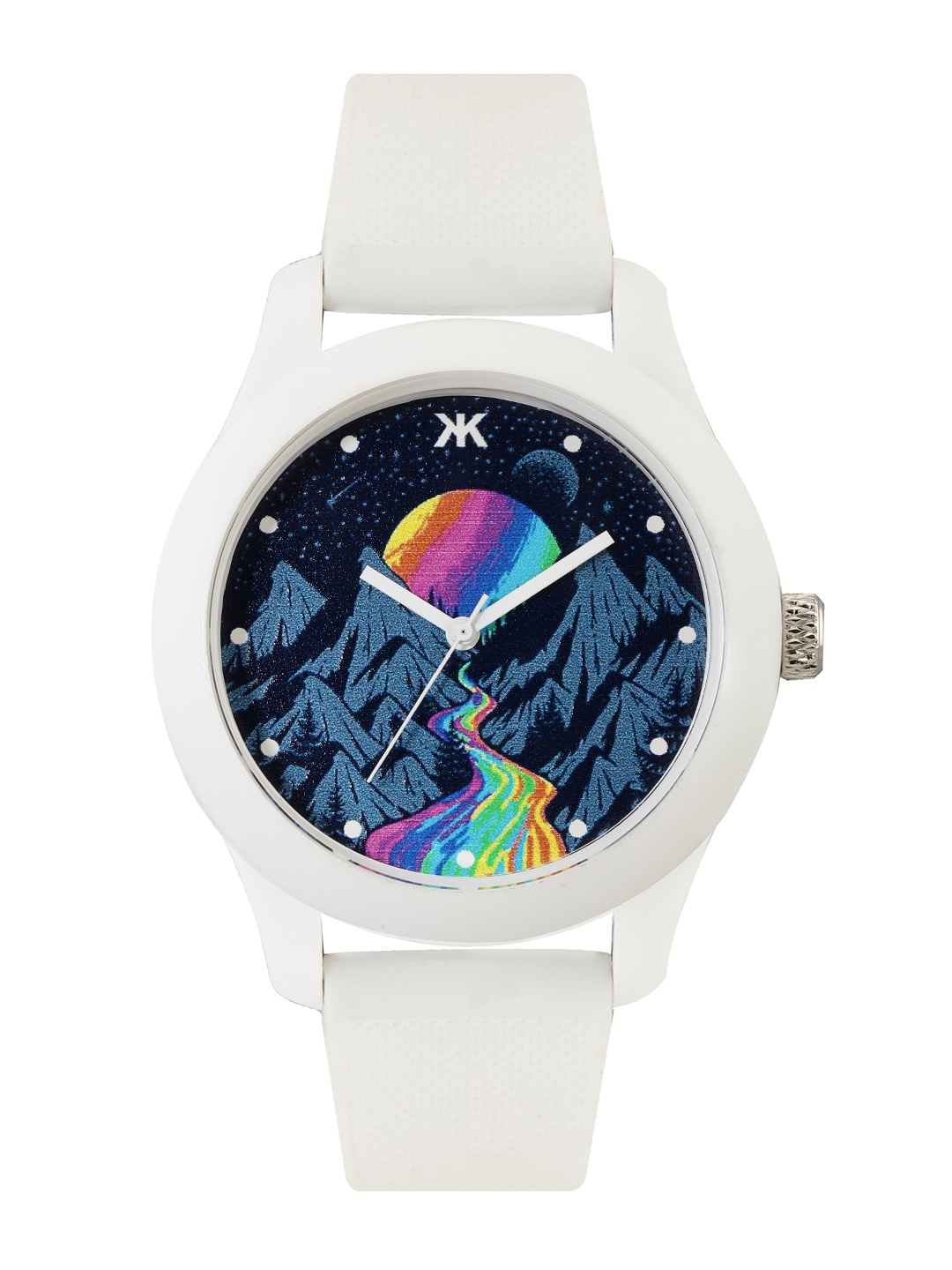 

Kook N Keech Unisex Multicoloured Printed Analogue Watch KNK225G, Multi