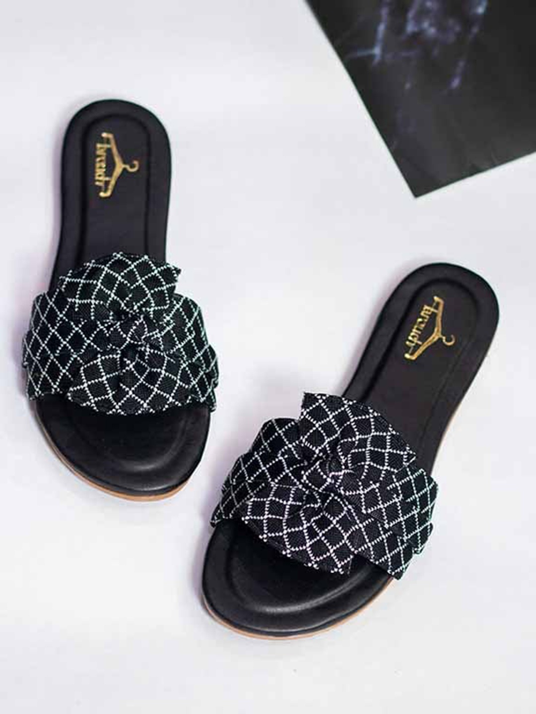 

Brauch Women Black Open Toe Flats