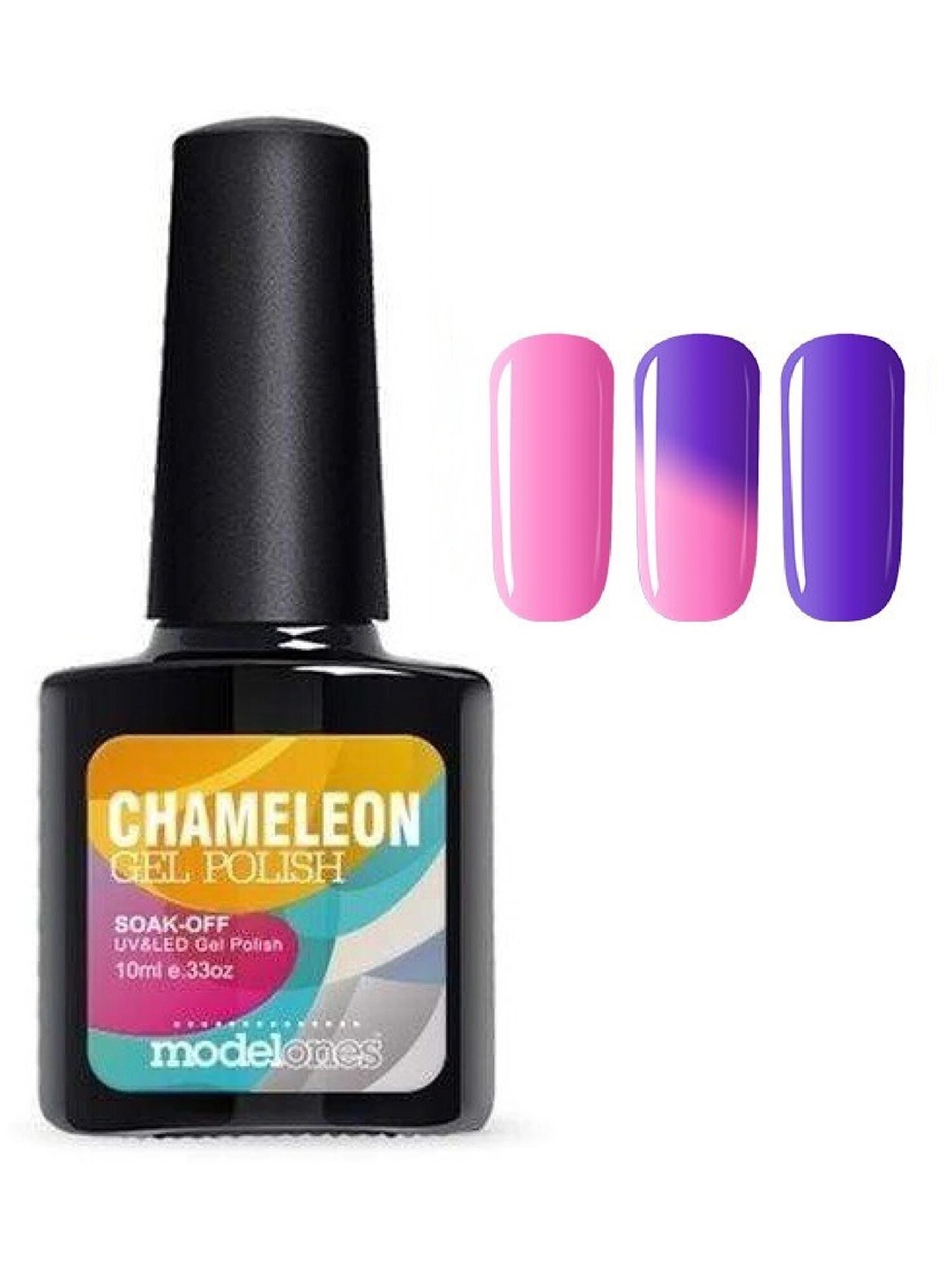 

Modelones Soak-off UV LED Temperature Change Chameleon Gel Nail Polish - Shade 5716, Pink