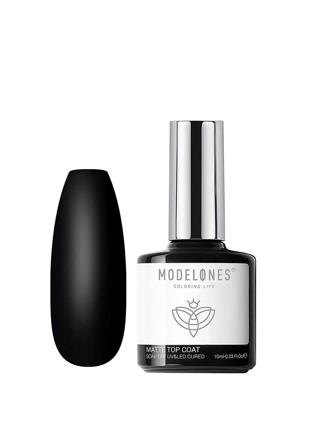 

Modelones Soak-Off UV & LED Cured Matte Top Coat Nail Polish, White