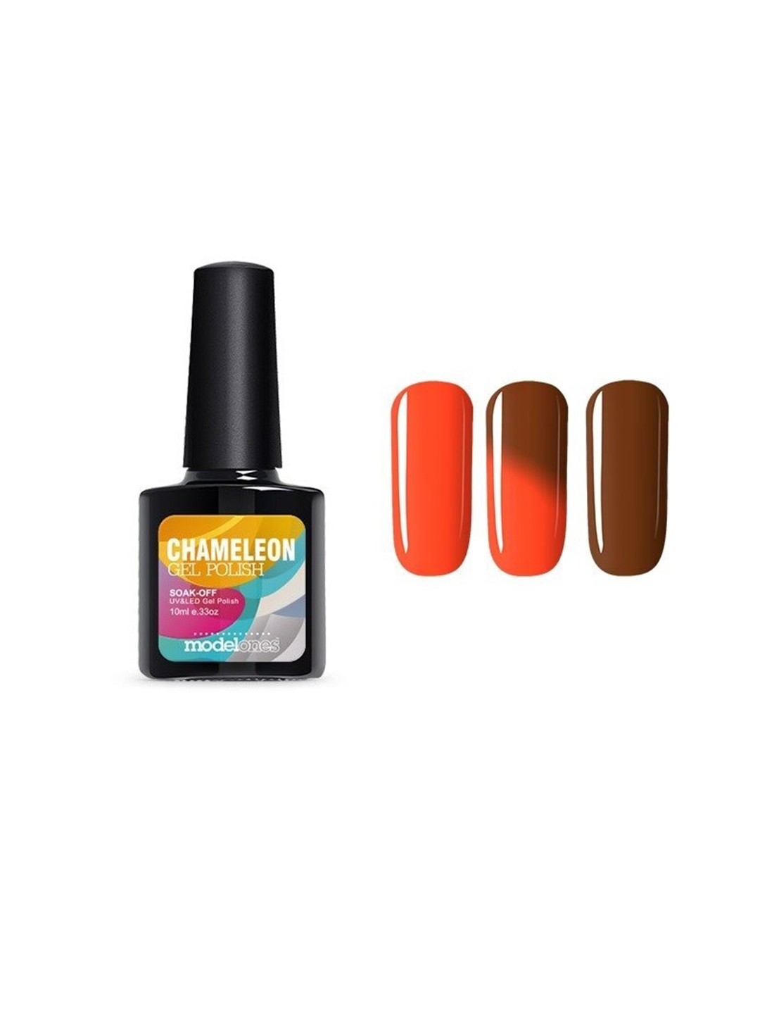 

Modelones Soak-off UV LED Temperature Change Chameleon Gel Nail Polish - Shade 5704, Orange