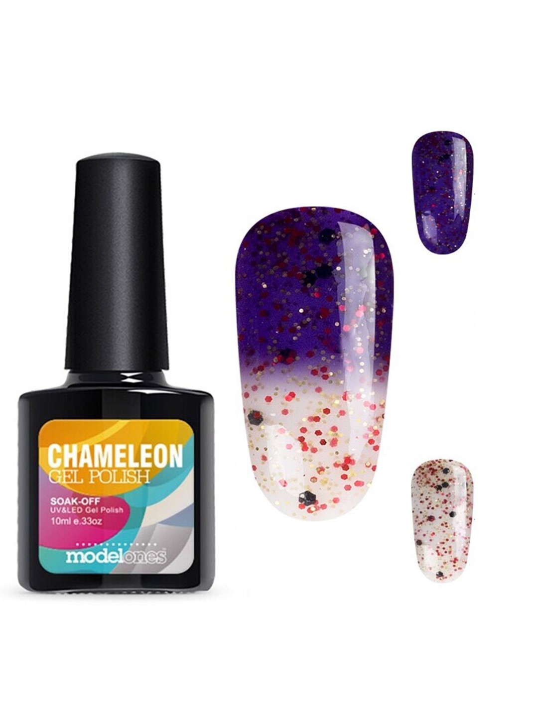 

Modelones Soak-off UV LED Temperature Change Chameleon Gel Nail Polish - Shade 5767, Purple