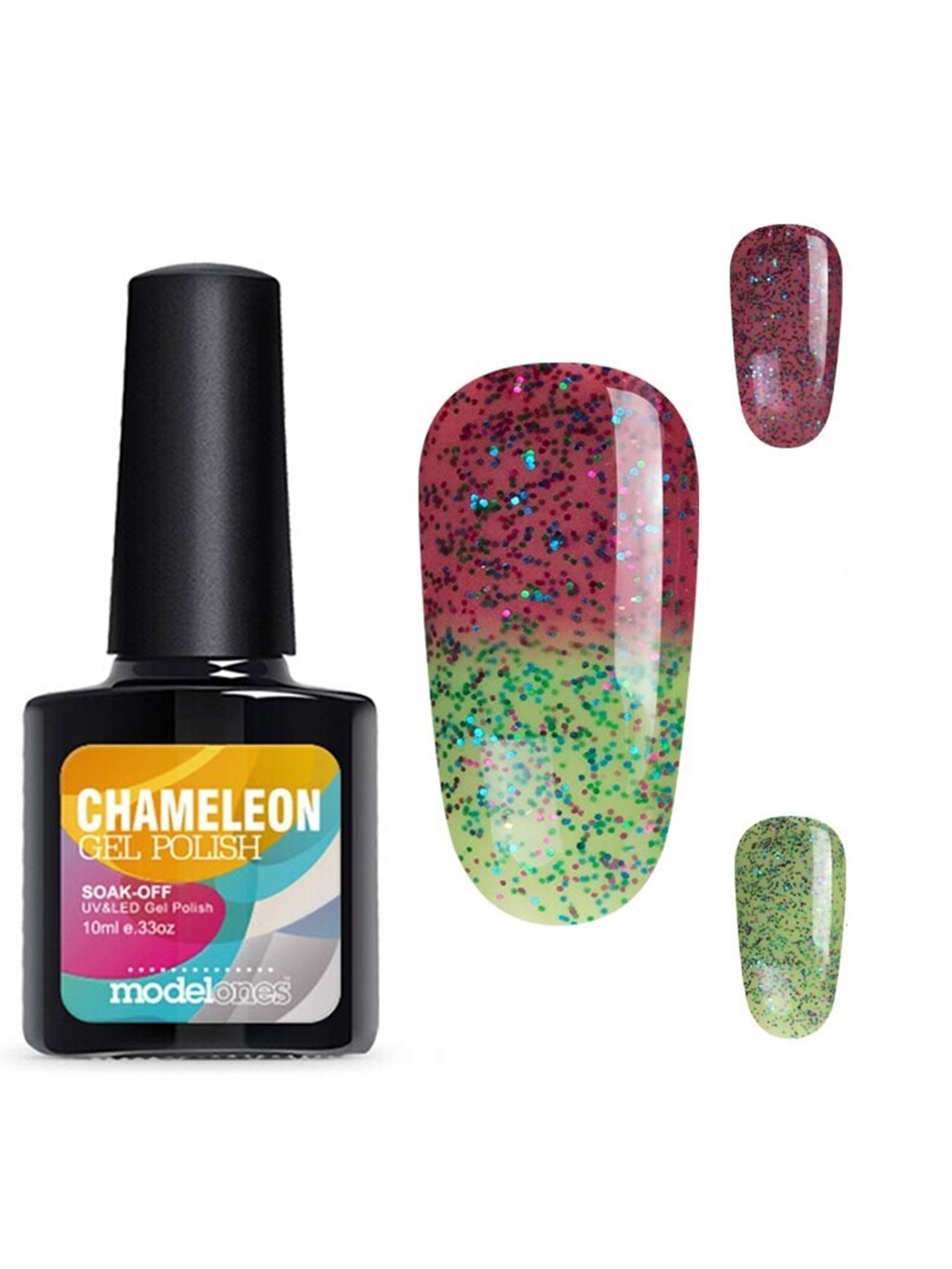 

Modelones Chameleon Thermal Soak-Off UV Gel Nail Polish 10 ml - MTD-5771, Maroon