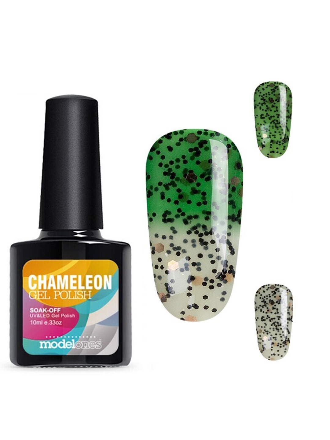 

Modelones Soak-off UV LED Temperature Change Chameleon Gel Nail Polish - Shade 5775, Green