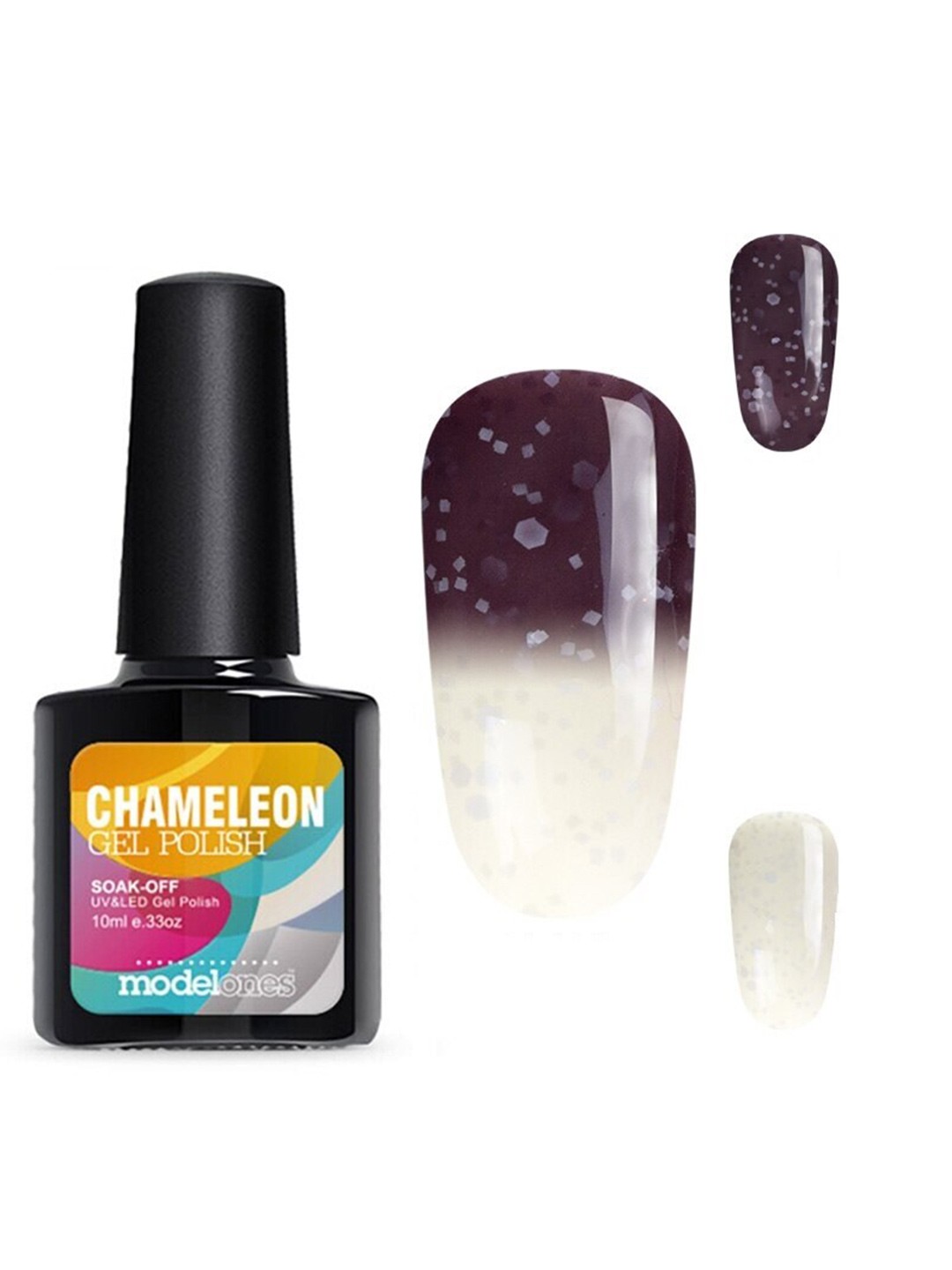 

Modelones Soak-off UV LED Temperature Change Chameleon Gel Nail Polish - Shade 5774, Brown