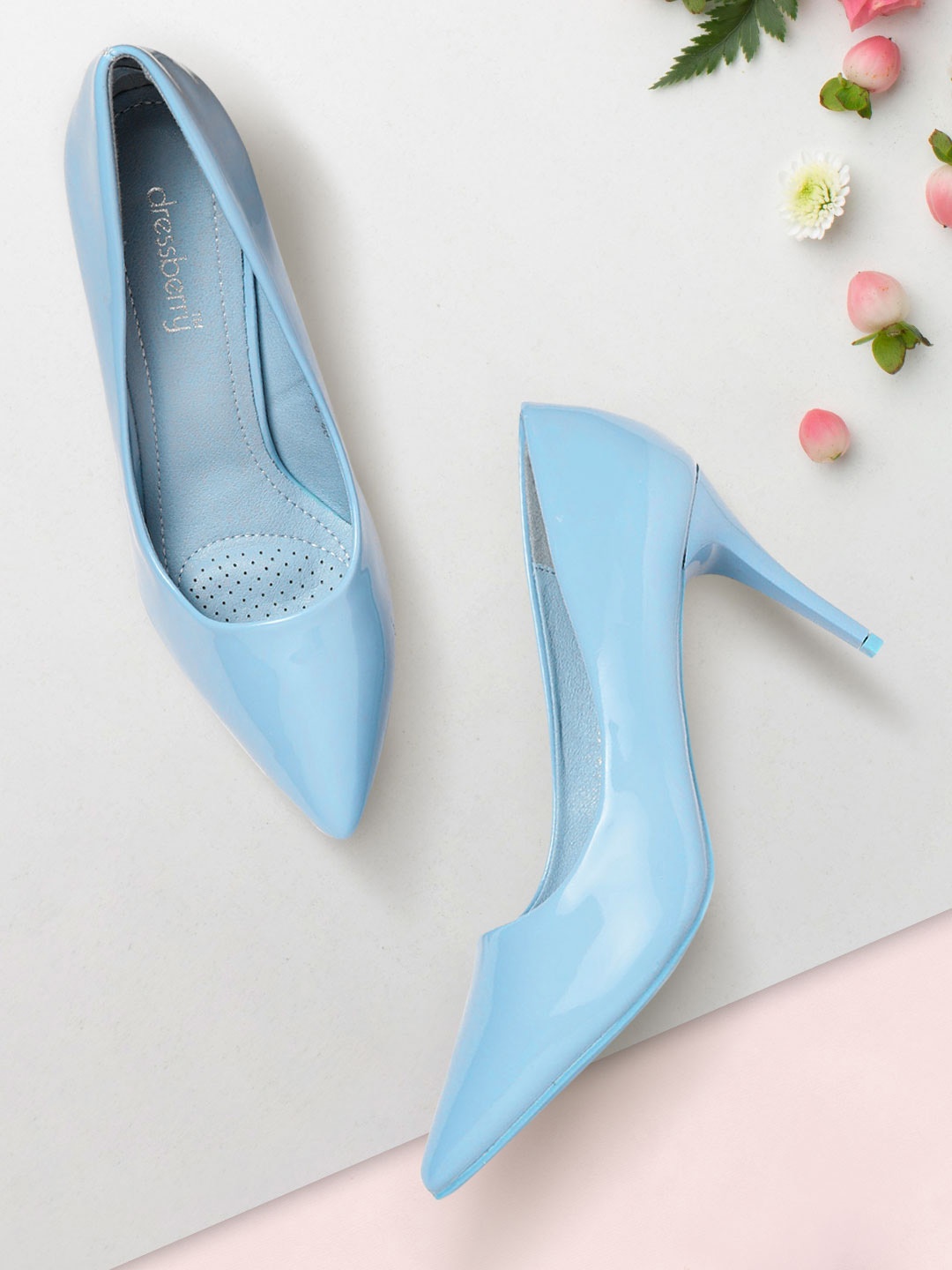 

DressBerry Women Blue Solid Party Pumps
