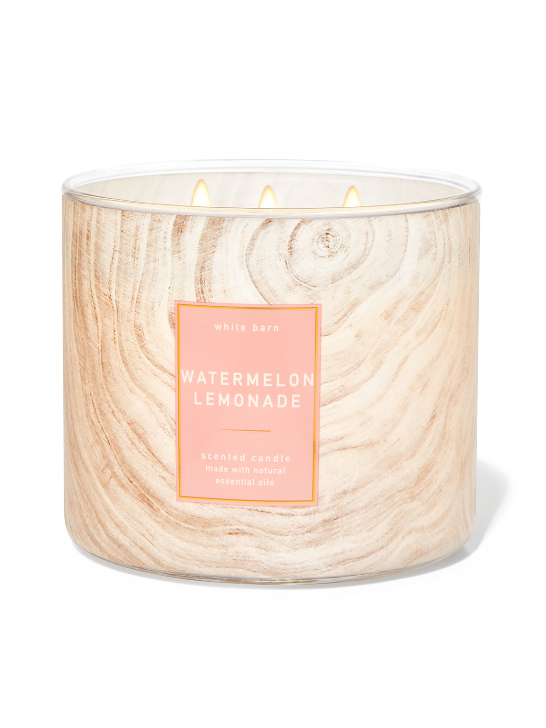 

Bath & Body Works Watermelon Lemonade 3-Wick Scented Candle - 411g, Beige