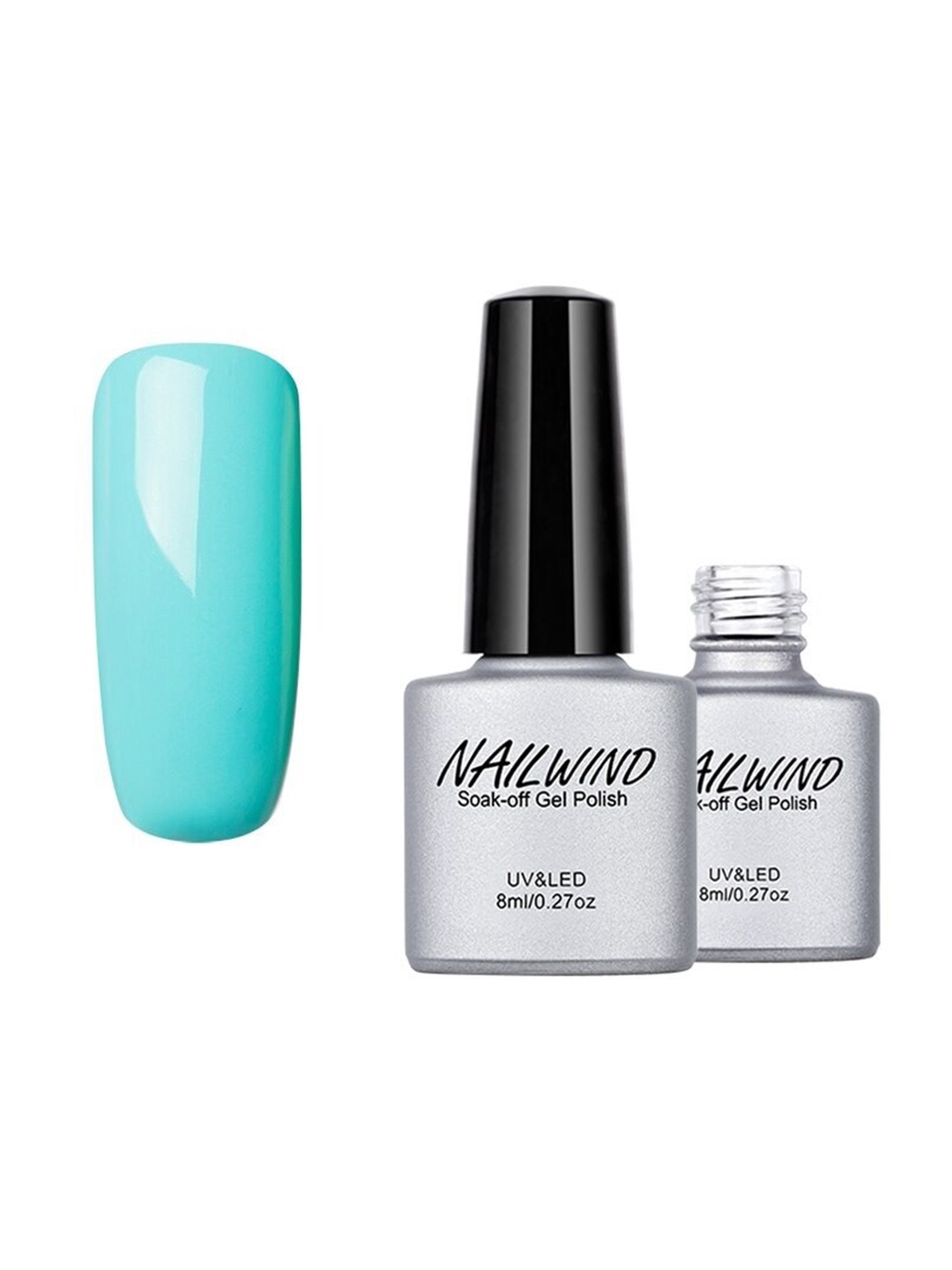 

NAILWIND UV & LED Hybrid Primer Soak-Off Gel Nail Polish 8 ml - NW-8038, Turquoise blue