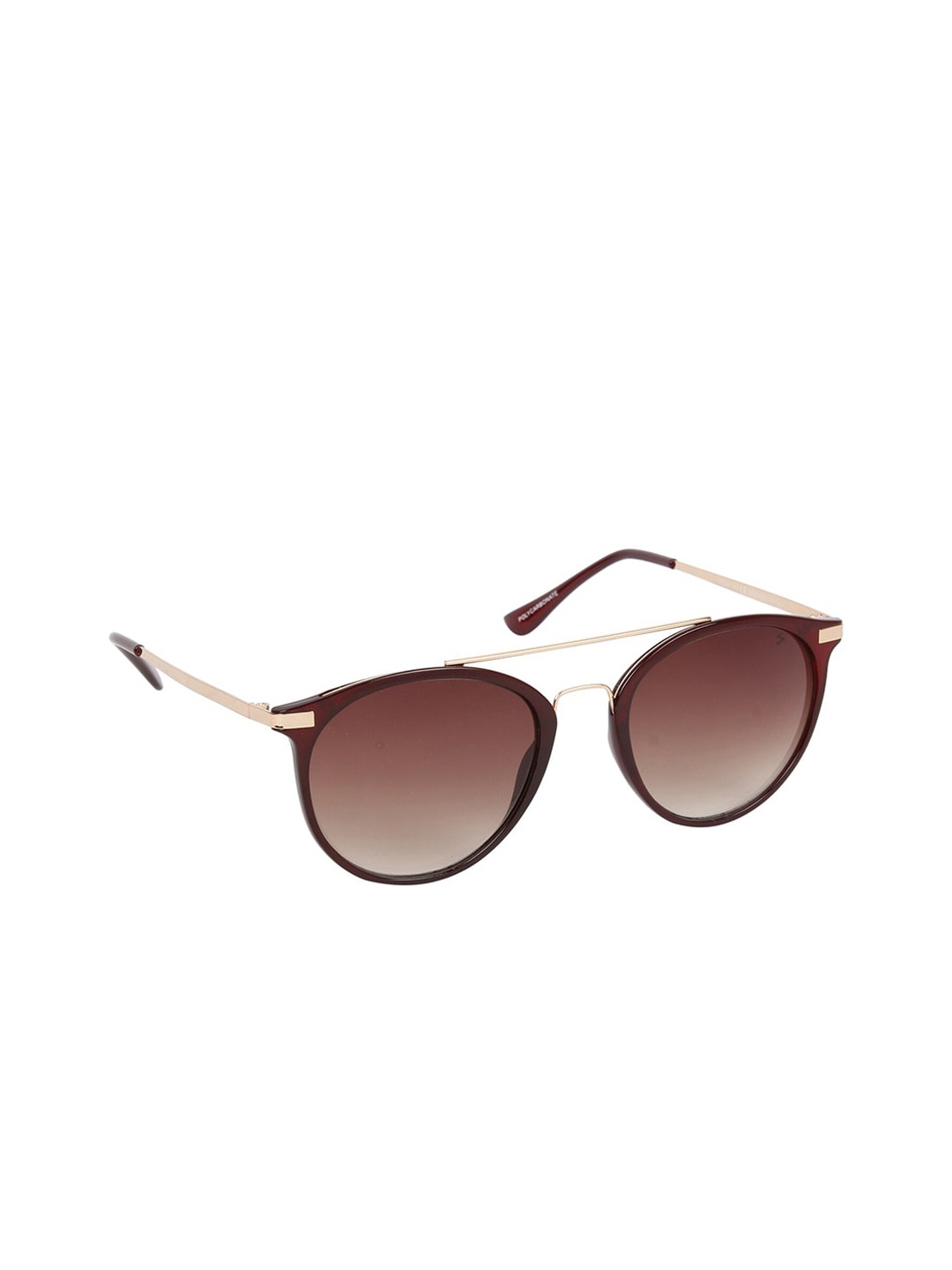 

Scavin Women Brown Lens & Red Round Sunglasses with UV Protected Lens, Maroon