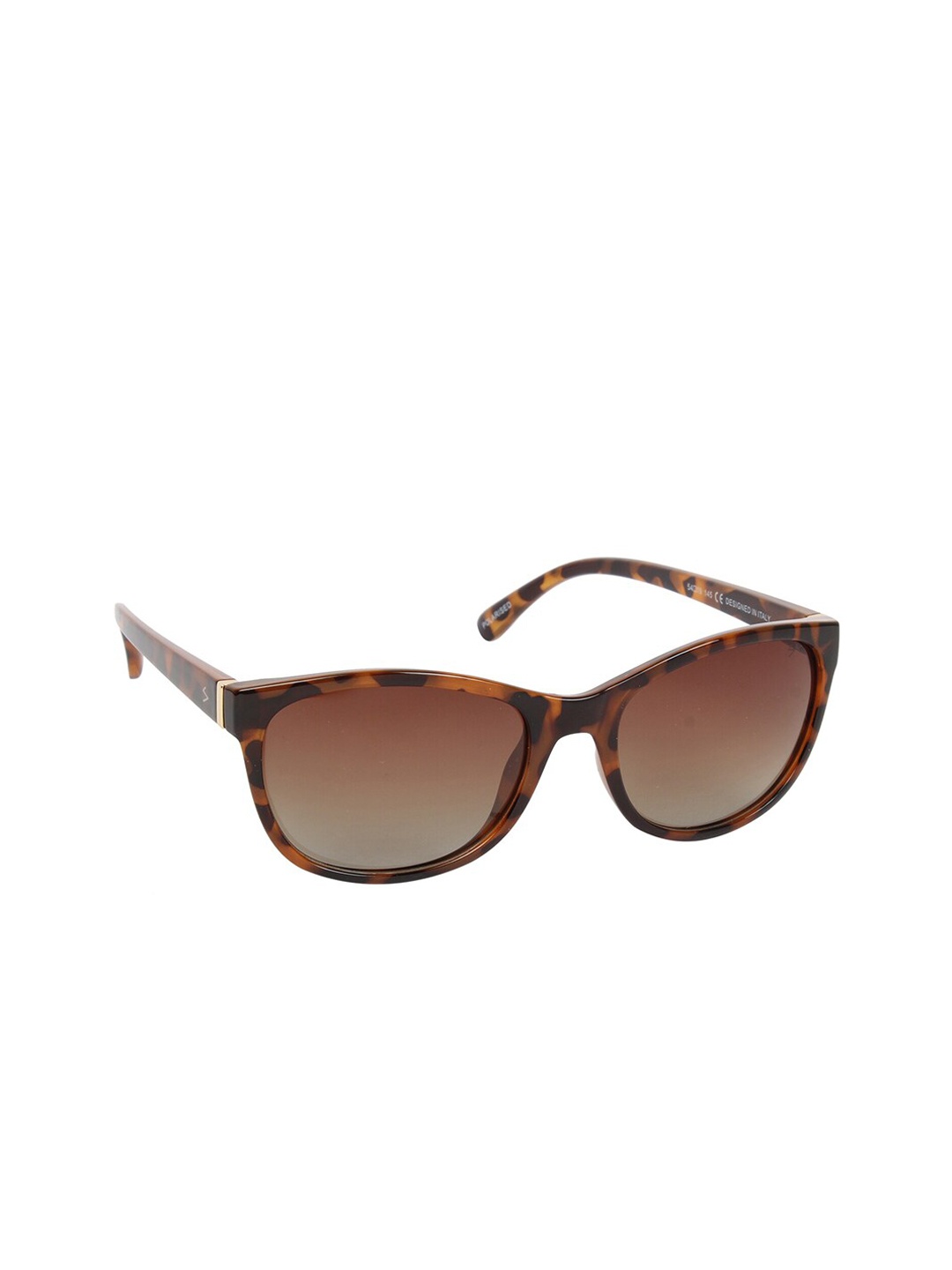 

Scavin Women Brown Lens & Brown Square Sunglasses with Polarised Lens