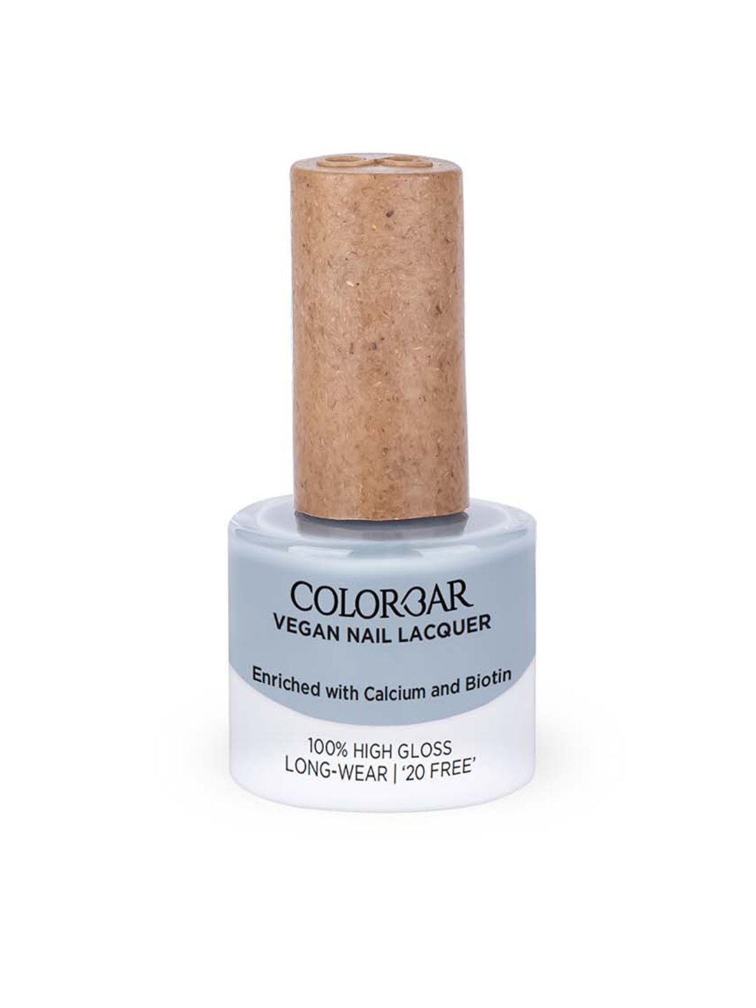 

Colorbar Vegan High Gloss Long-Wear Nail Lacquer with Calcium & Biotin - Sky Line, Grey