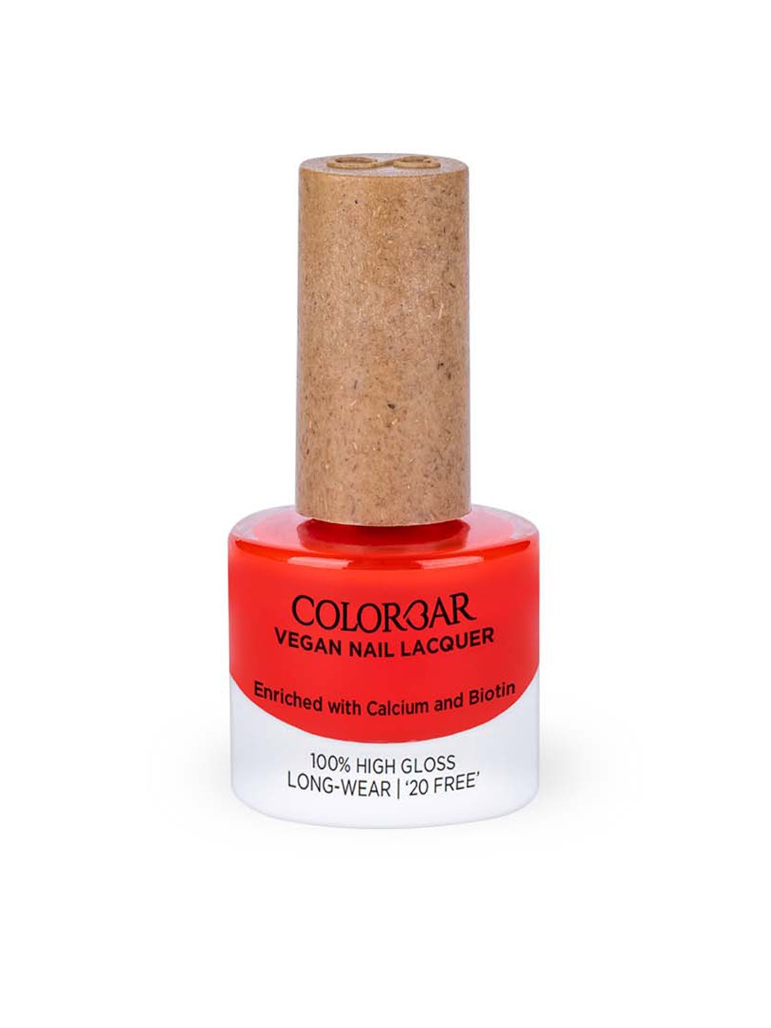

Colorbar 100% High Gloss Long Wear Vegan Nail Lacquer with Calcium & Biotin 8 ml - Chilli Red 006