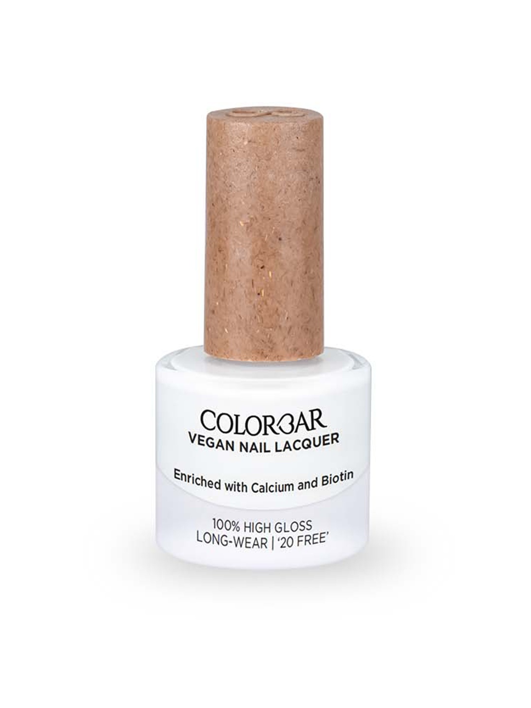 

Colorbar Vegan 100% High Gloss Long Wear Nail Paint with Calcium & Biotin- White Trick 181