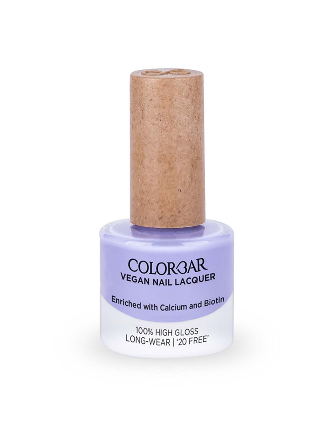 

Colorbar 100% High Gloss Long Wear Vegan Nail Lacquer with Calcium & Biotin 8 ml - Lilac Luv 067, Lavender