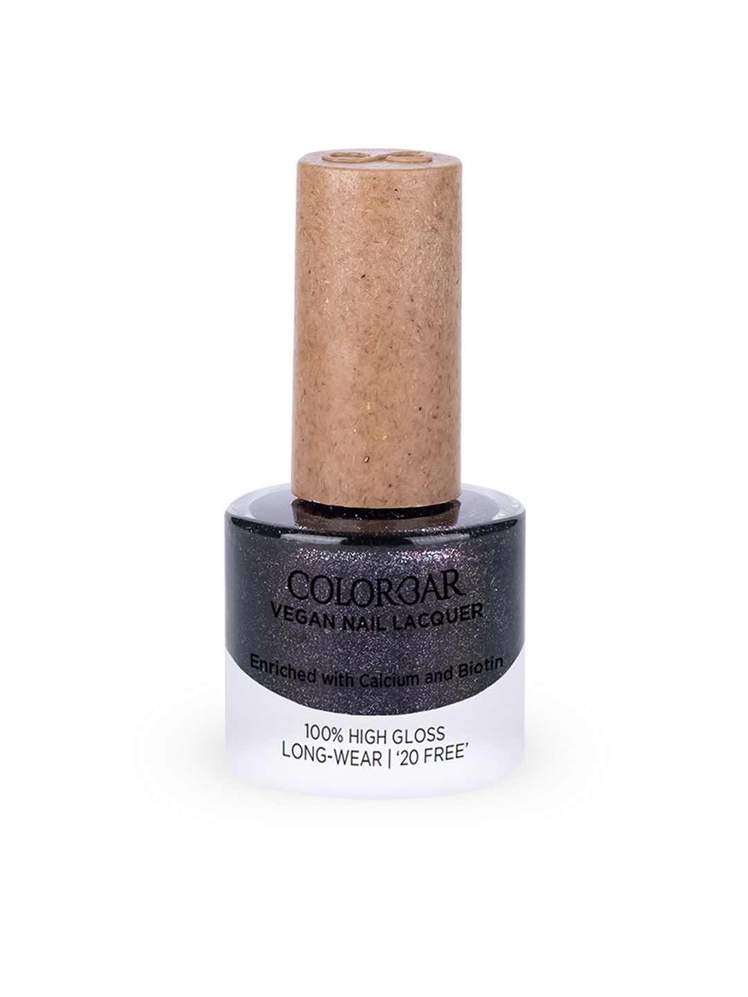 

Colorbar 100% High Gloss Long Wear Vegan Nail Lacquer with Calcium & Biotin 8 ml - Goddess 162, Black