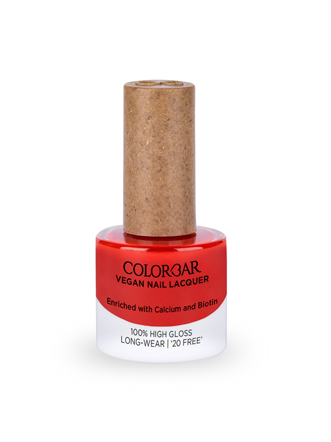 

Colorbar Long-Wear Glossy Vegan Nail Lacquer with Calcium & Biotin 8ml - Mistress, Red