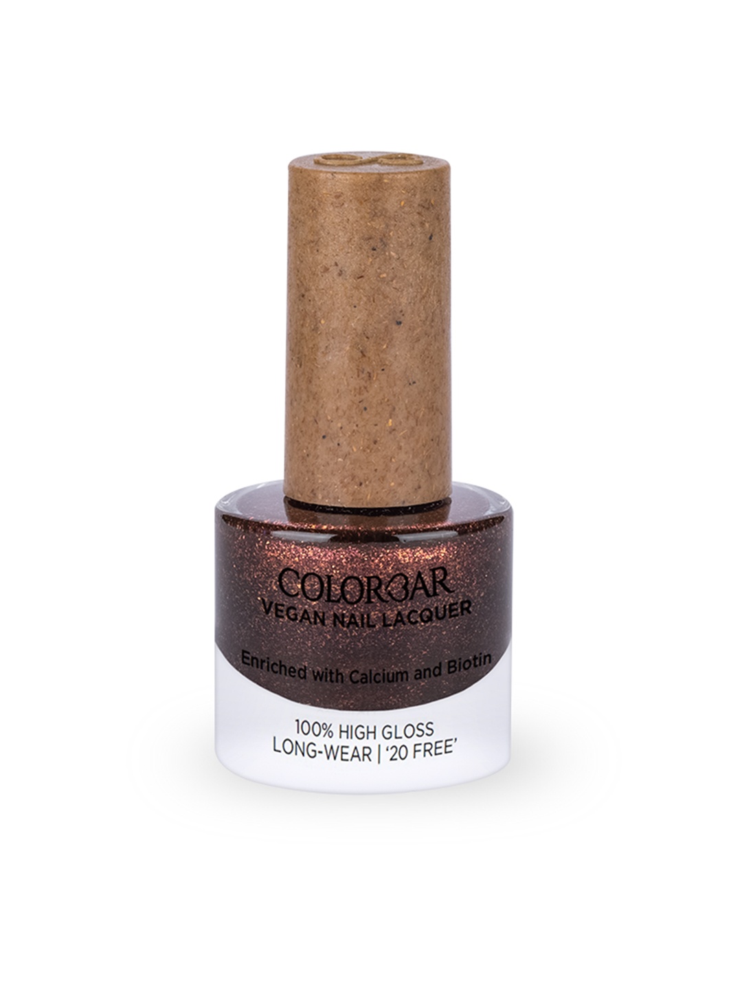 

Colorbar 100% High Gloss Long Wear Vegan Nail Lacquer with Calcium & Biotin 8 ml - Scarlett Sensation 300, Copper