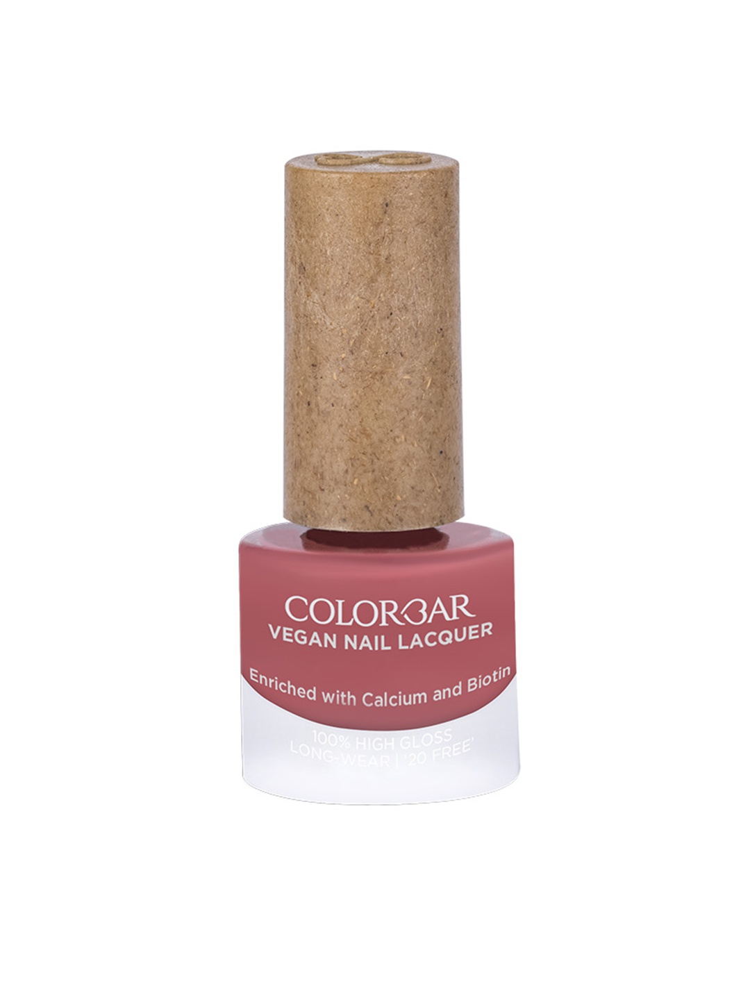 

Colorbar Vegan 100% High Gloss Long Wear Nail Paint with Calcium & Biotin - First Love 026, Pink