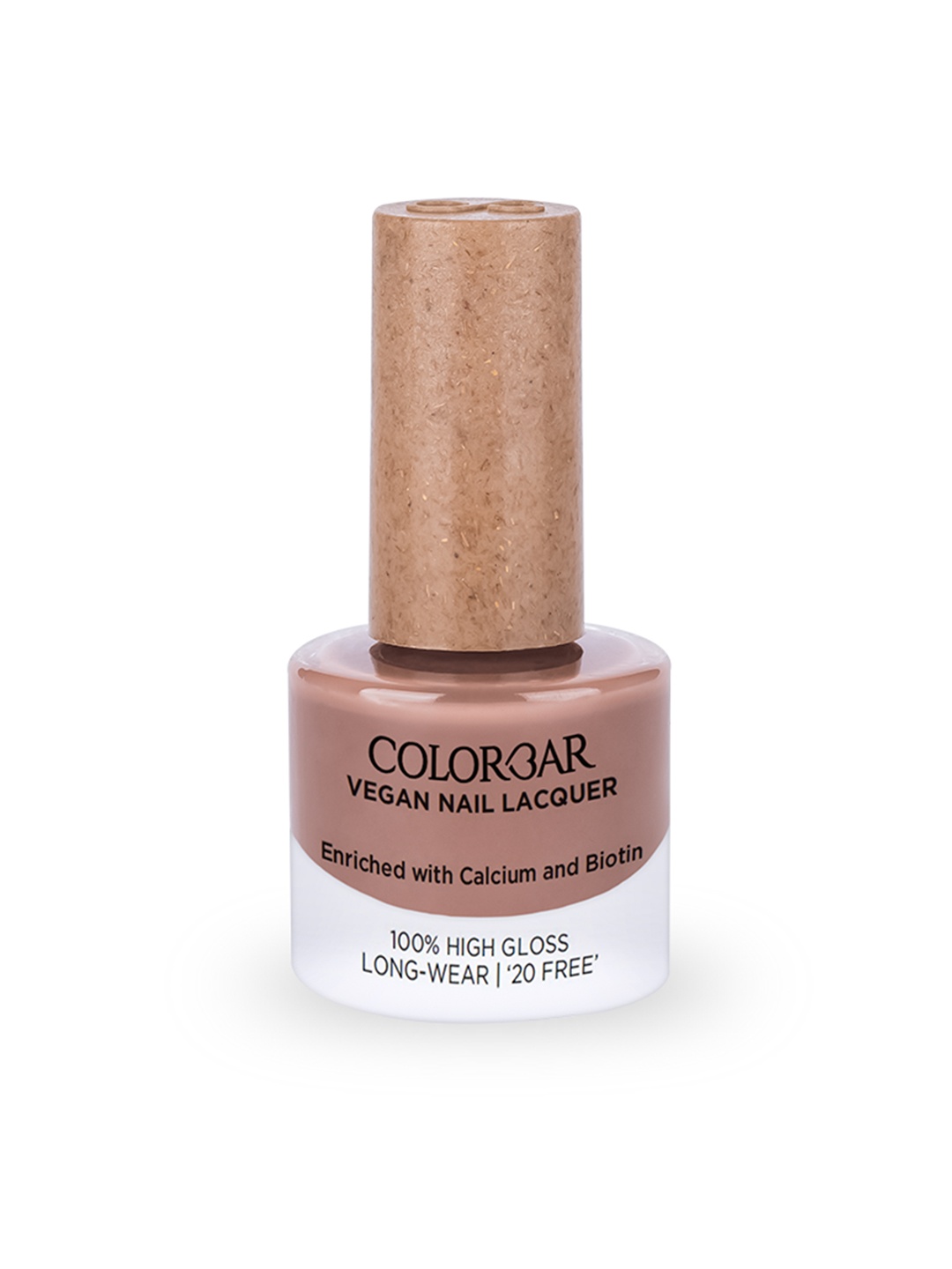 

Colorbar High Gloss Long-Wear Vegan Nail Lacquer with Calcium & Biotin - Rock Chic 143, Brown