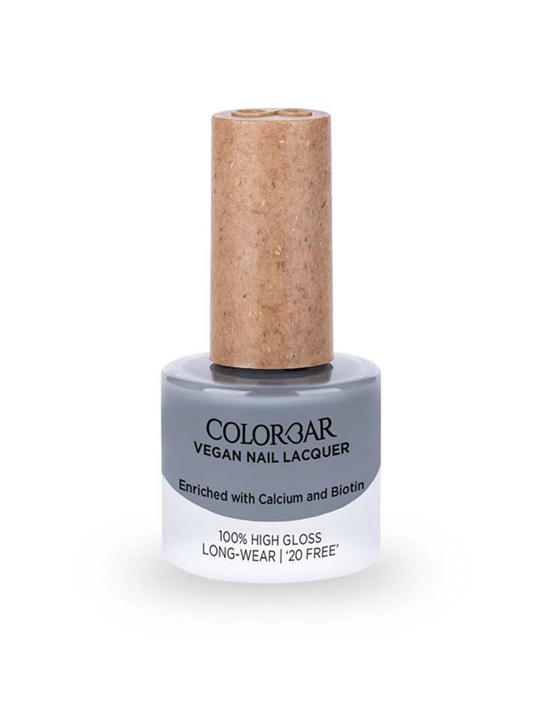 

Colorbar Vegan 100% High Gloss Long Wear Nail Lacquer with Calcium & Biotin - Belle 254, Grey